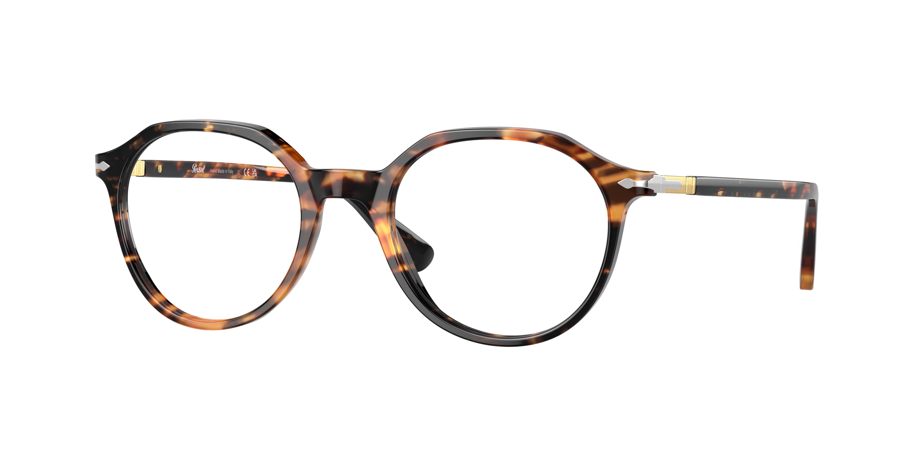 Persol PO3253V Phantos Eyeglasses  1081-Tortoise Brown 49-145-20 - Color Map Tortoise