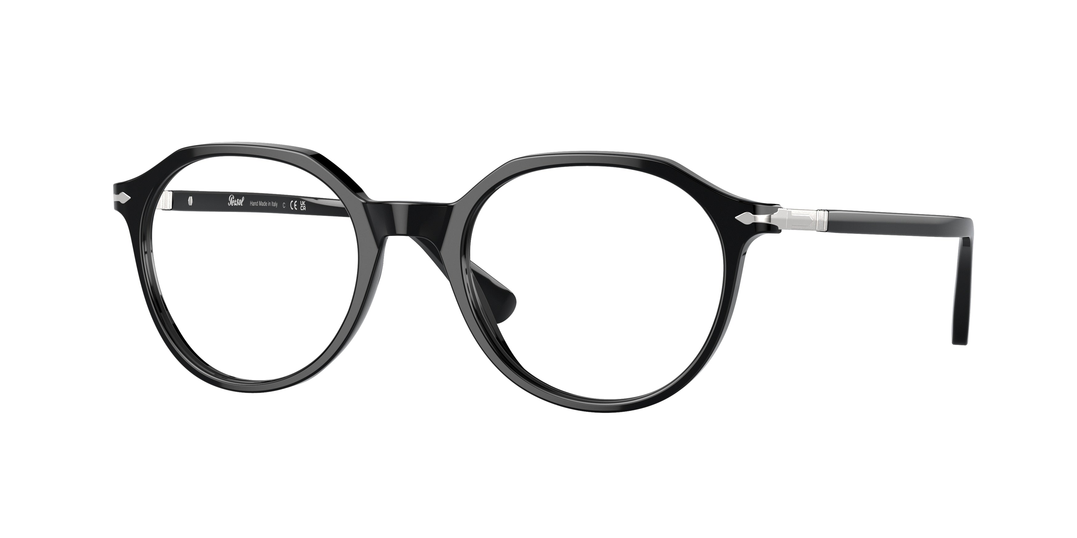 Persol PO3253V Phantos Eyeglasses  95-Black 49-145-20 - Color Map Black