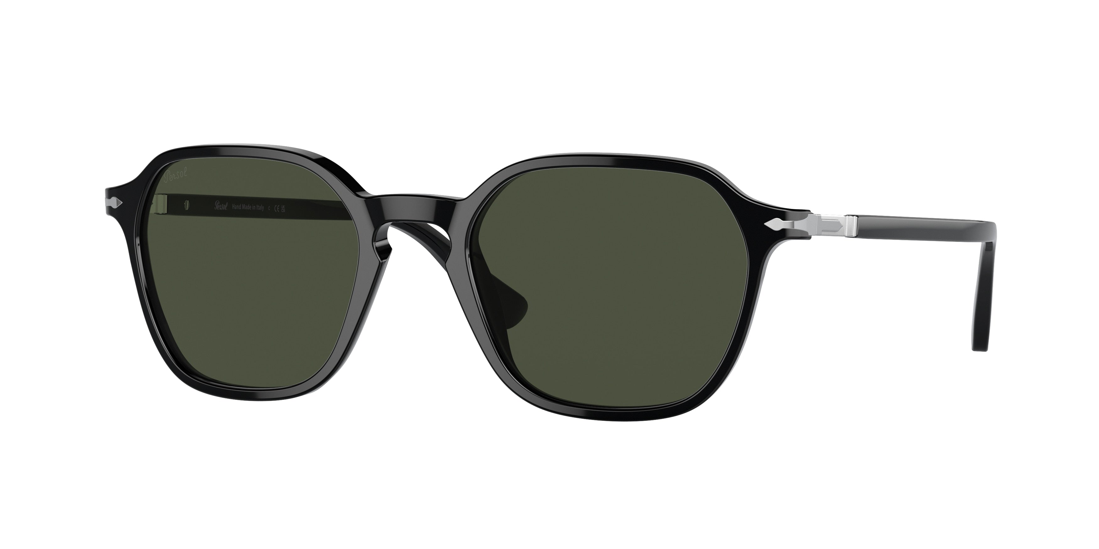 Persol PO3256S Square Sunglasses  95/31-Black 51-145-20 - Color Map Black