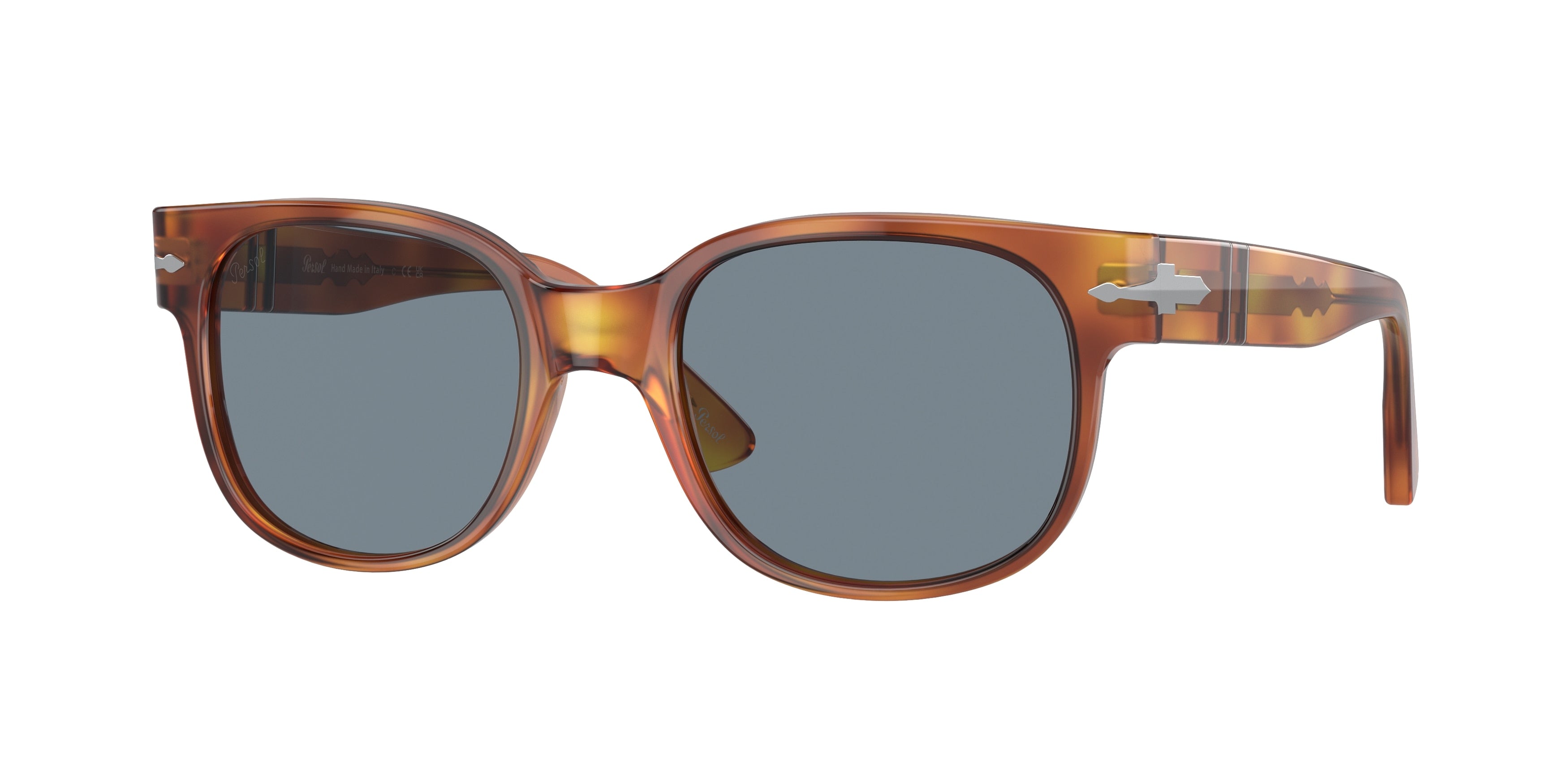 Persol PO3257S Square Sunglasses  96/56-Terra Di Siena 51-145-20 - Color Map Brown
