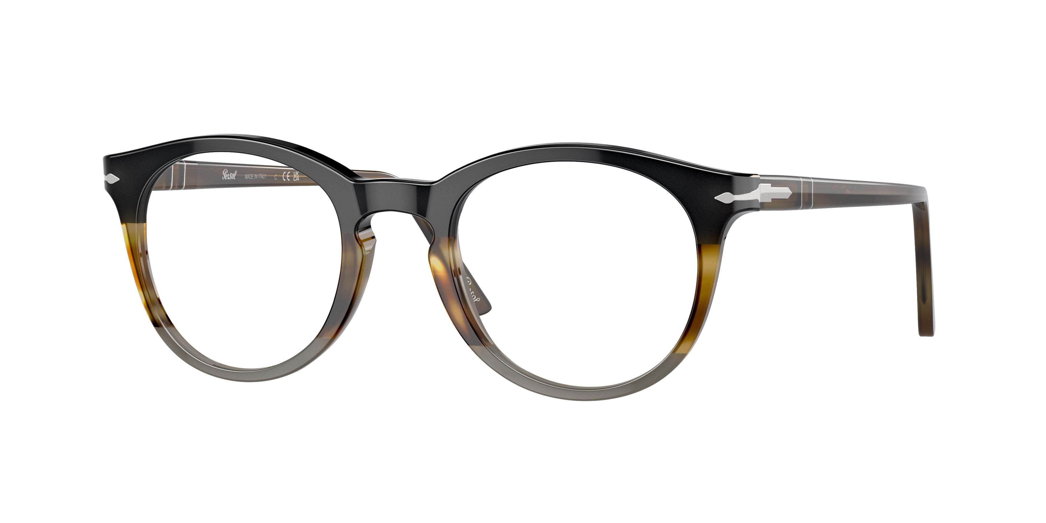 Persol PO3259V Phantos Eyeglasses  1135-Striped Brown 45-140-21 - Color Map Tortoise