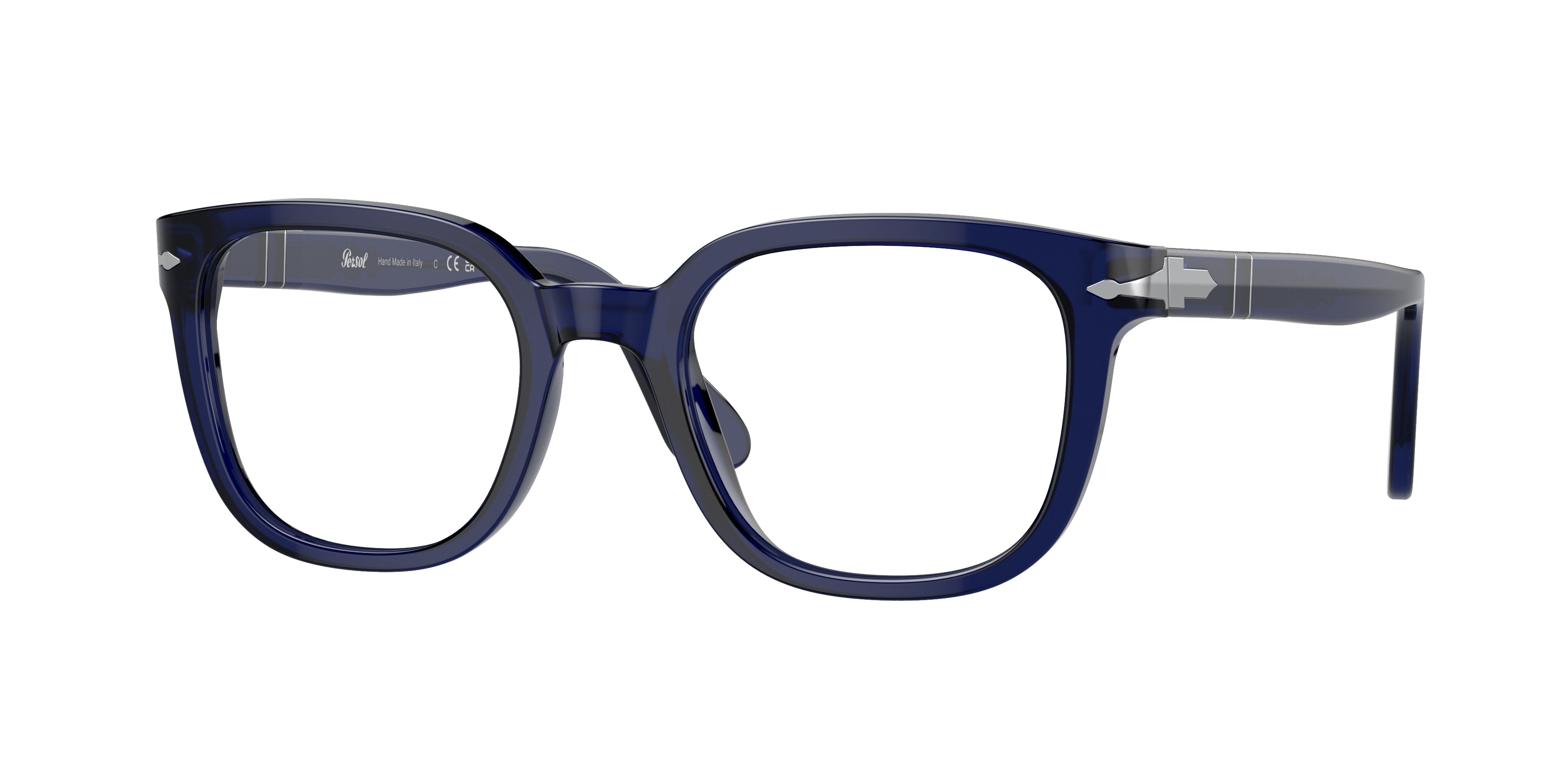 Persol PO3263V Square Eyeglasses  181-Cobalto 52-145-21 - Color Map Blue