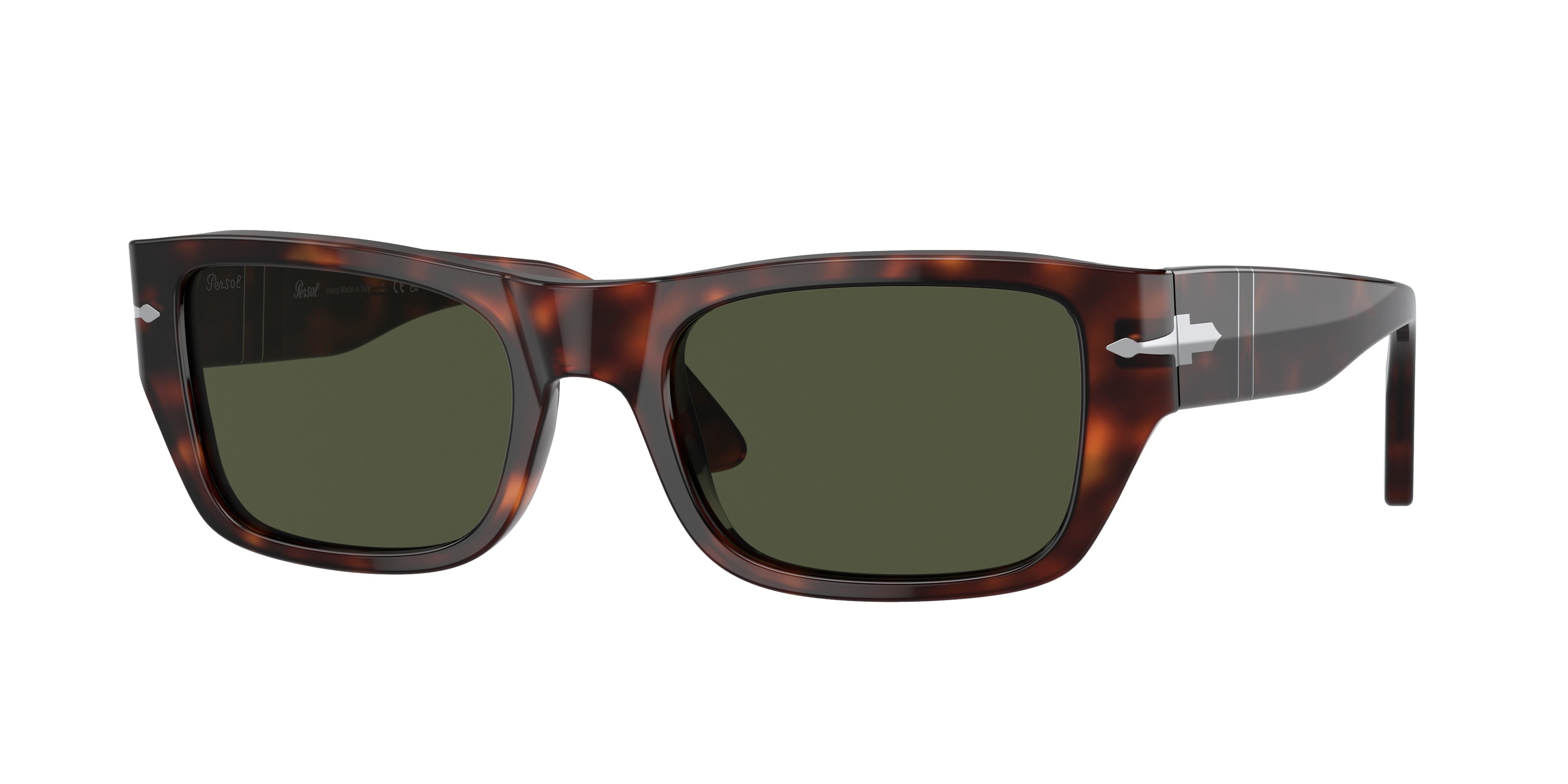 Persol PO3268S Rectangle Sunglasses  24/31-Havana 53-145-20 - Color Map Tortoise