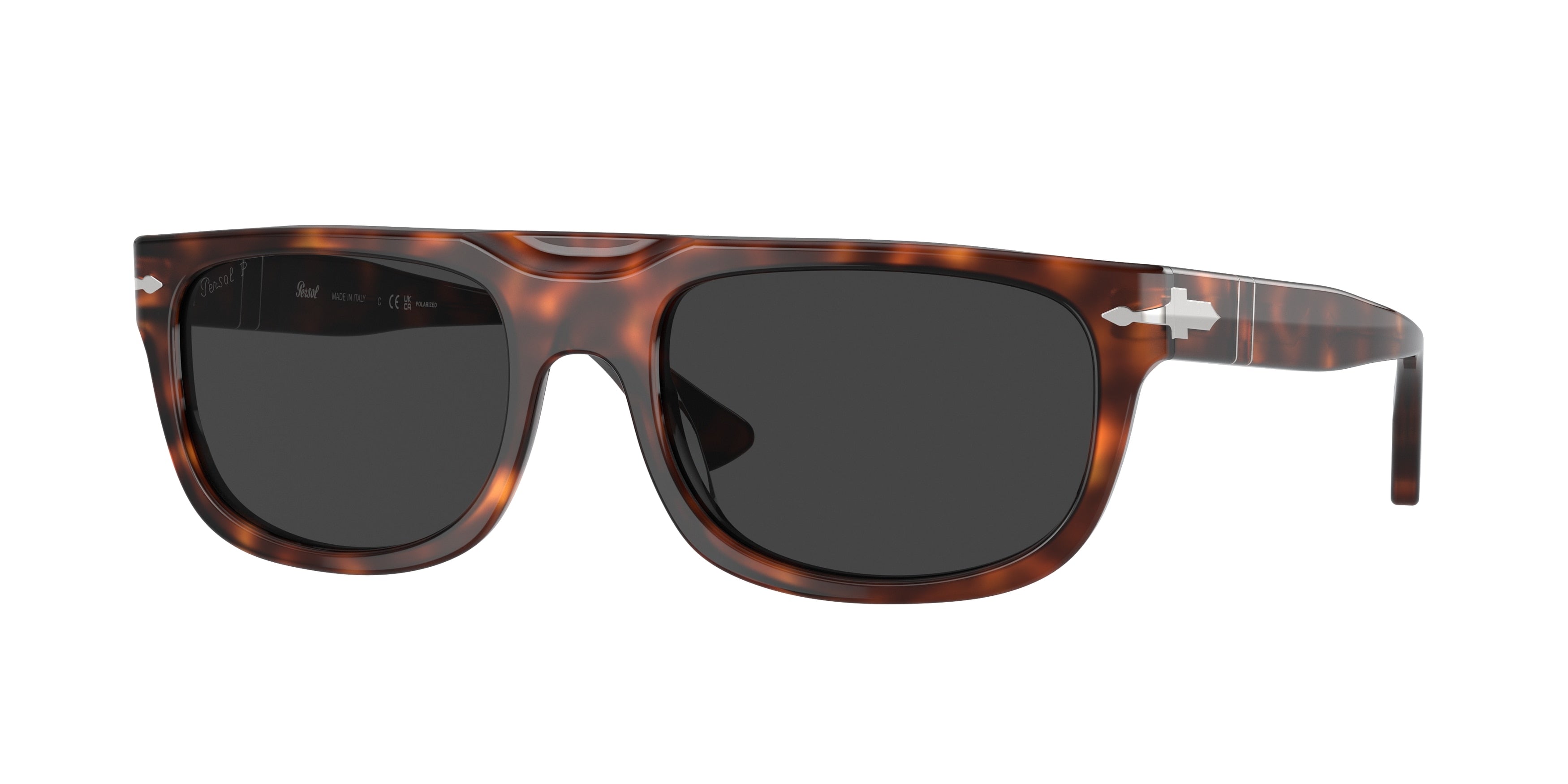 Persol PO3271S Rectangle Sunglasses  24/48-Havana 55-145-19 - Color Map Tortoise