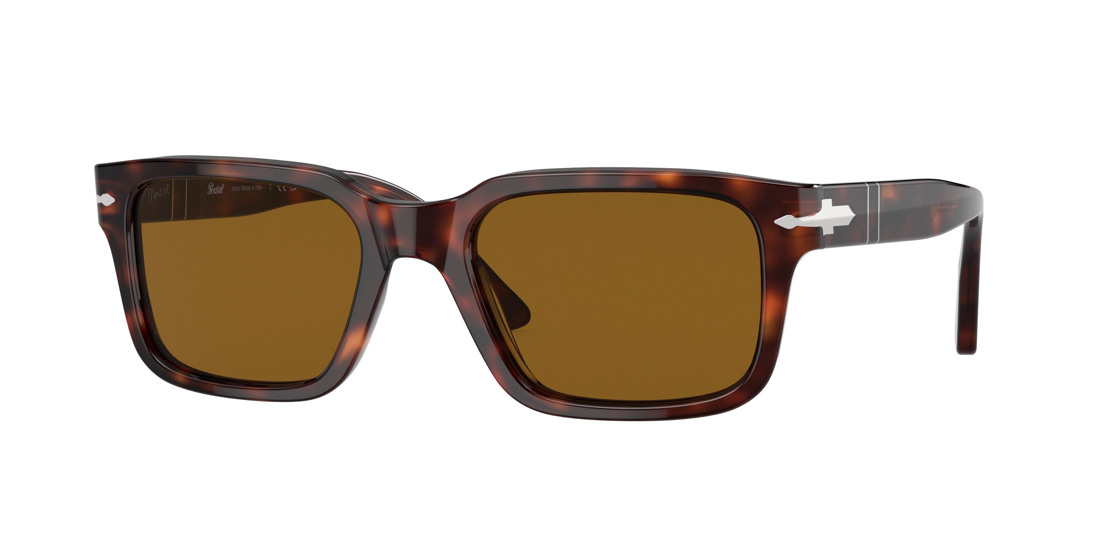 Persol PO3272S Rectangle Sunglasses  24/33-Havana 53-145-20 - Color Map Tortoise