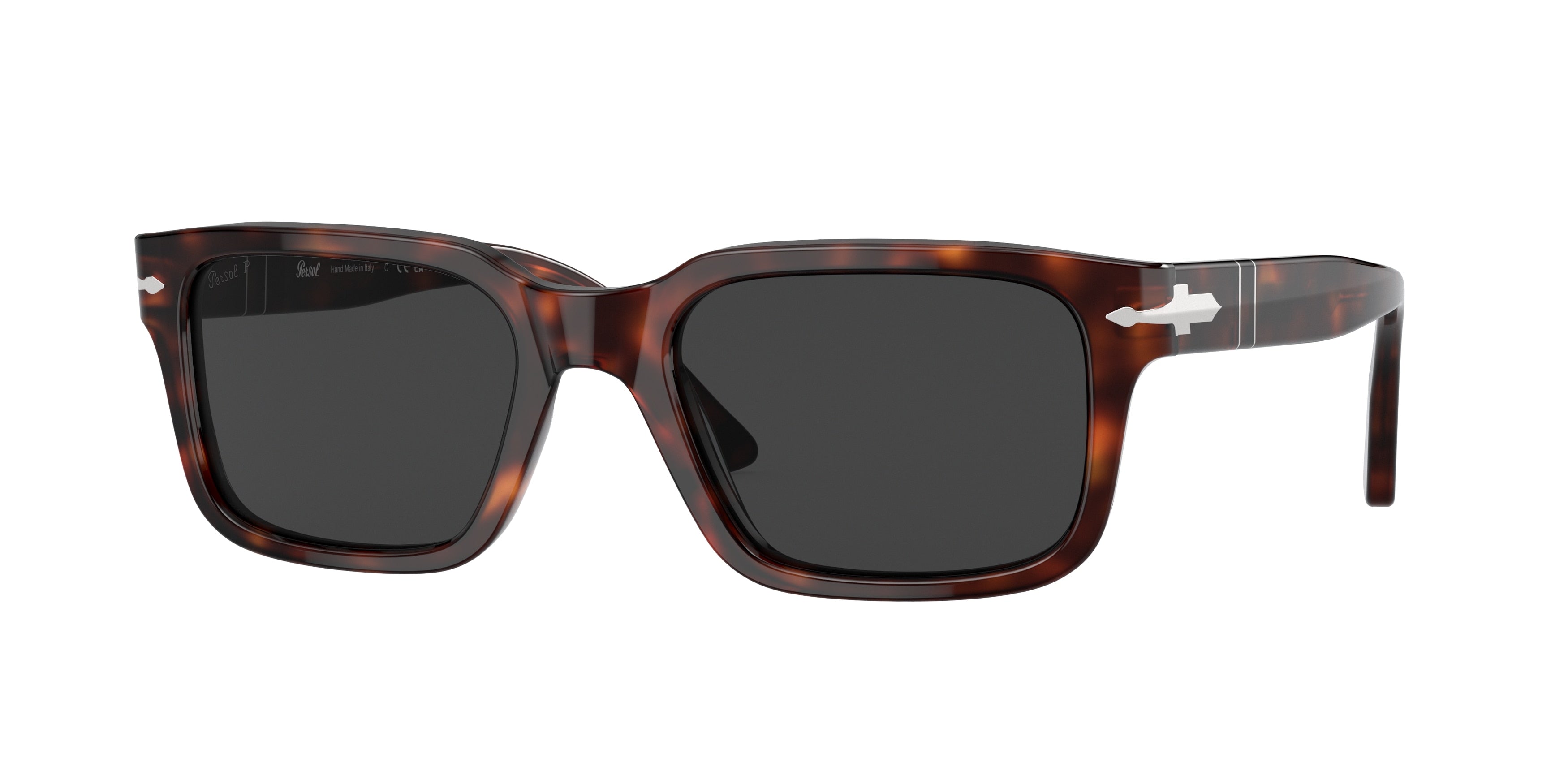Persol PO3272S Rectangle Sunglasses  24/48-Havana 55-145-20 - Color Map Tortoise