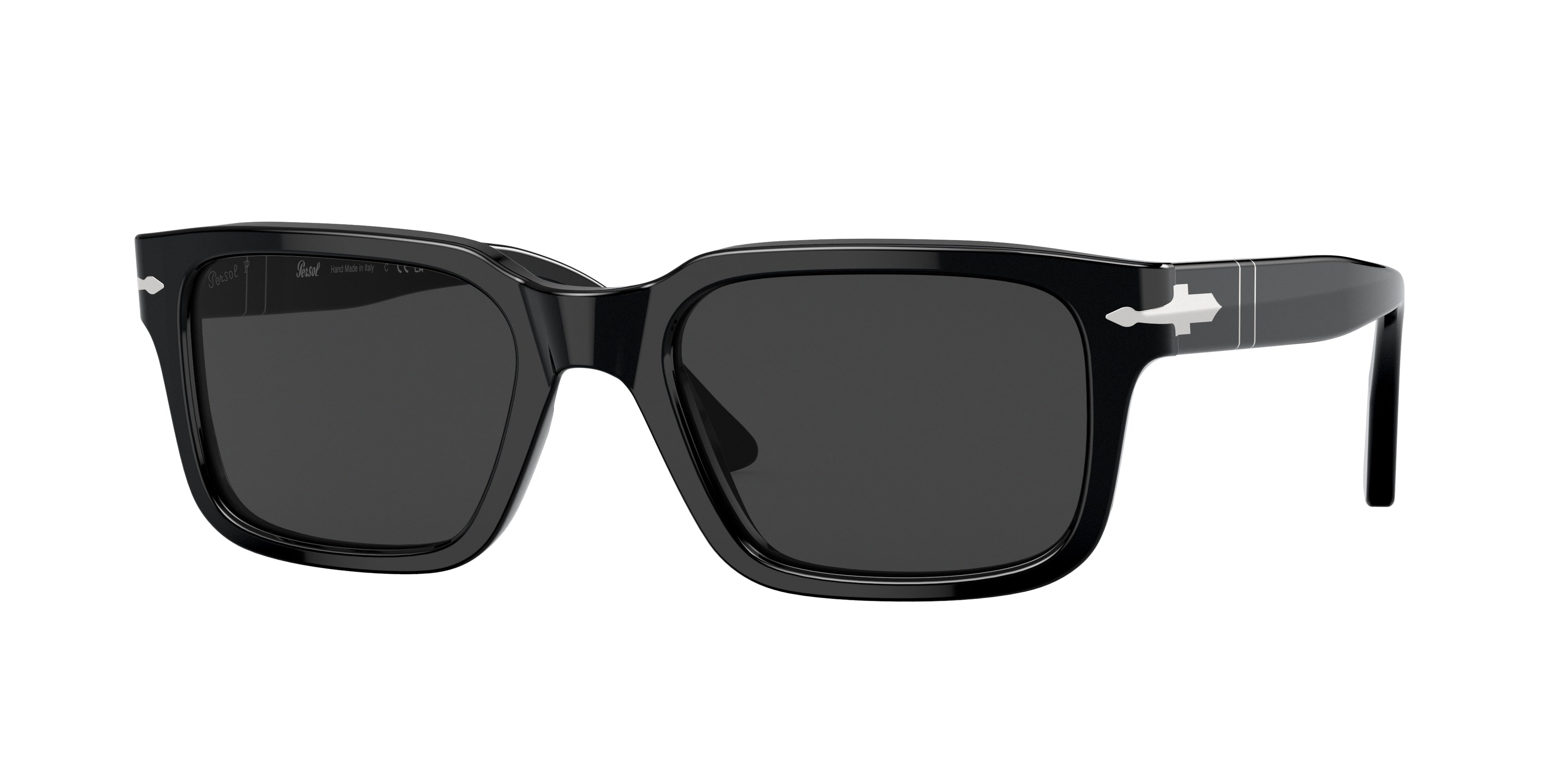 Persol PO3272S Rectangle Sunglasses  95/48-Black 55-145-20 - Color Map Black