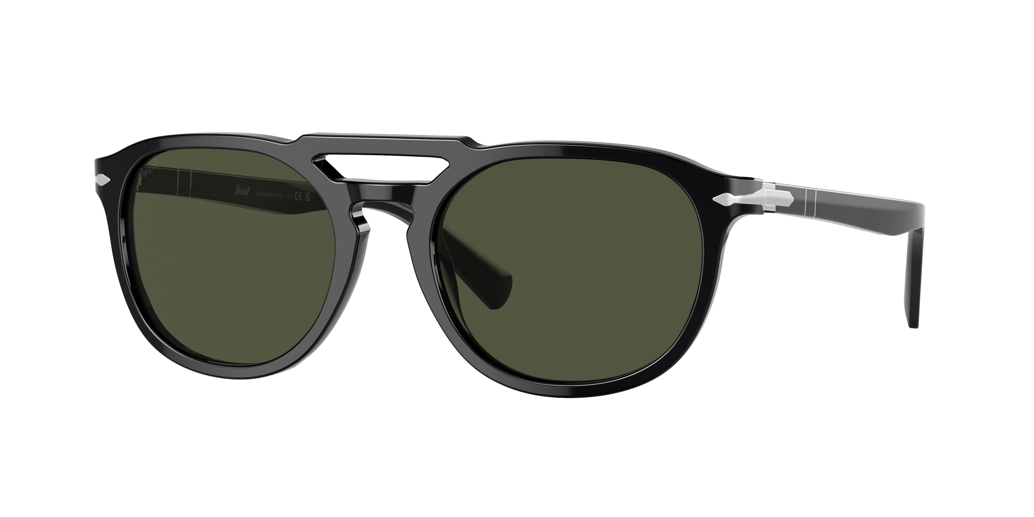 Persol PO3279S Pillow Sunglasses  95/31-Black 52-145-19 - Color Map Black