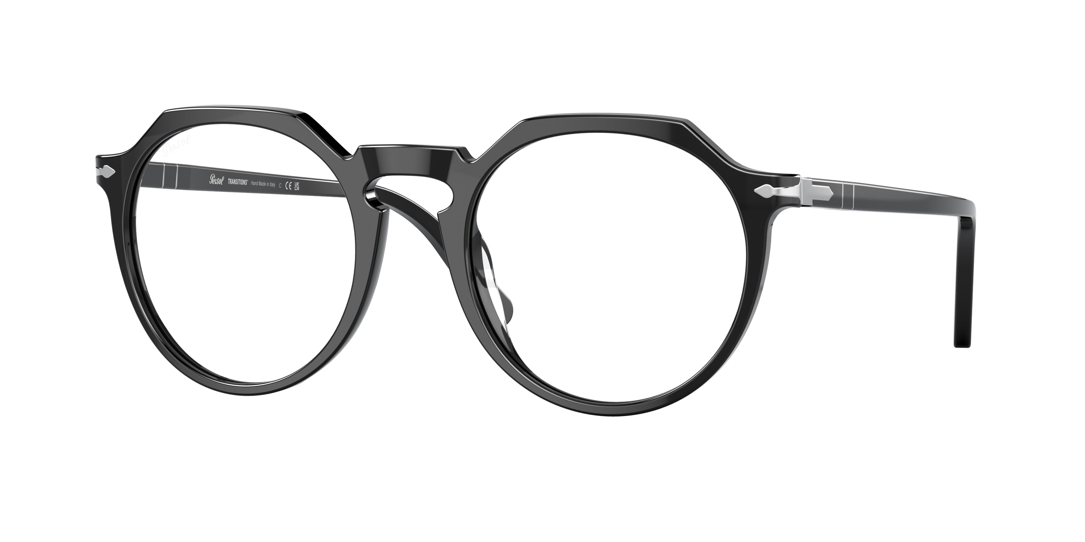 Persol PO3281S Phantos Sunglasses  95/GH-Black 52-145-21 - Color Map Black