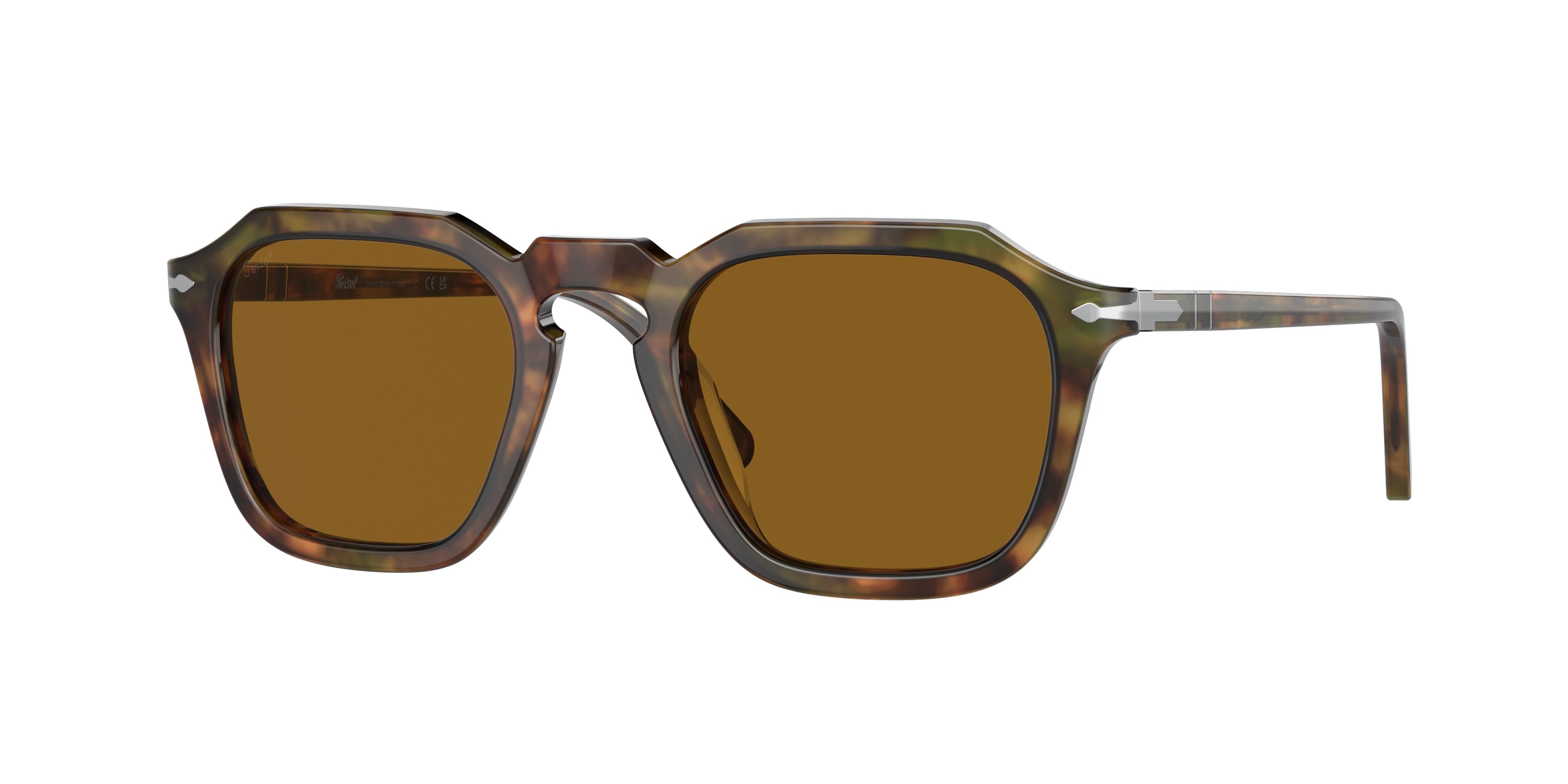 Persol PO3292S Square Sunglasses  108/33-Caffe 48-145-21 - Color Map Tortoise