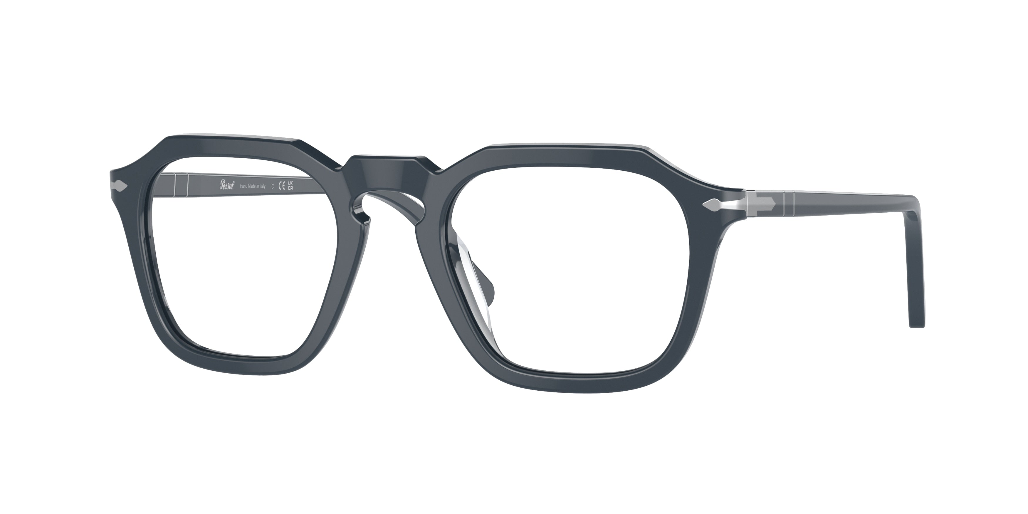Persol PO3292V Square Eyeglasses  1186-Dusty Blue 50-145-21 - Color Map Blue