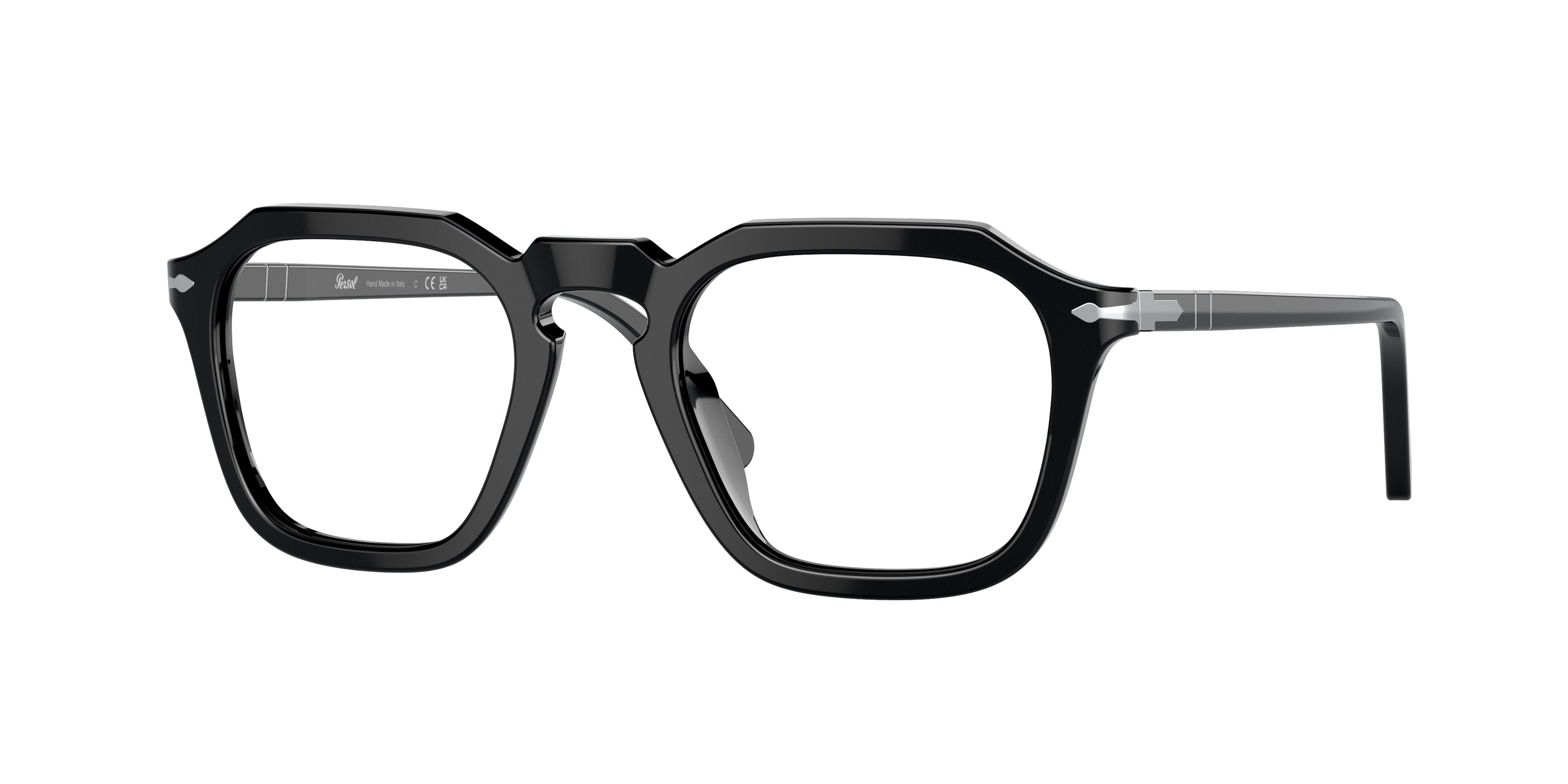 Persol PO3292V Square Eyeglasses  95-Black 50-145-21 - Color Map Black