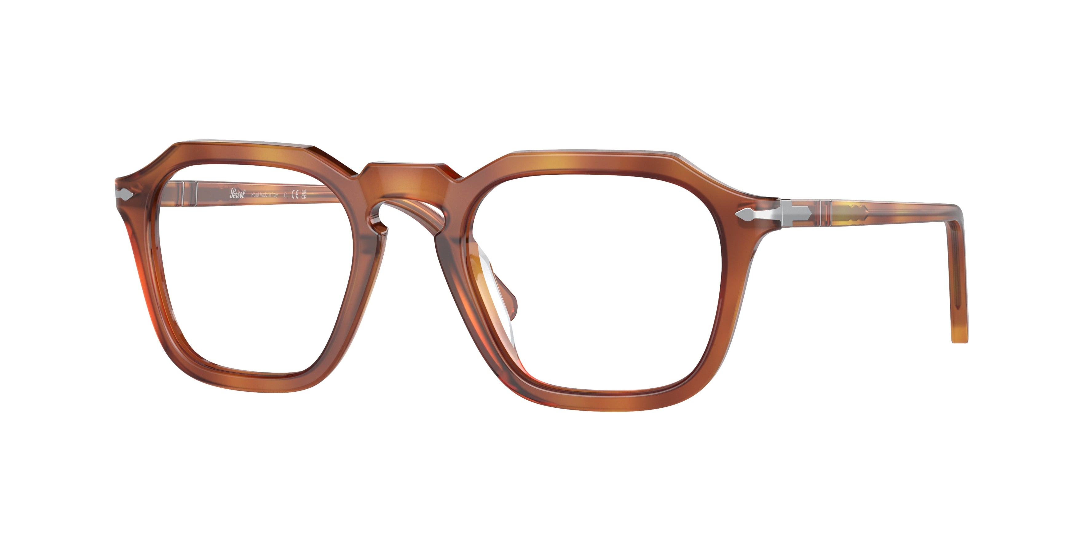 Persol PO3292V Square Eyeglasses  96-Terra Di Siena 50-145-21 - Color Map Brown