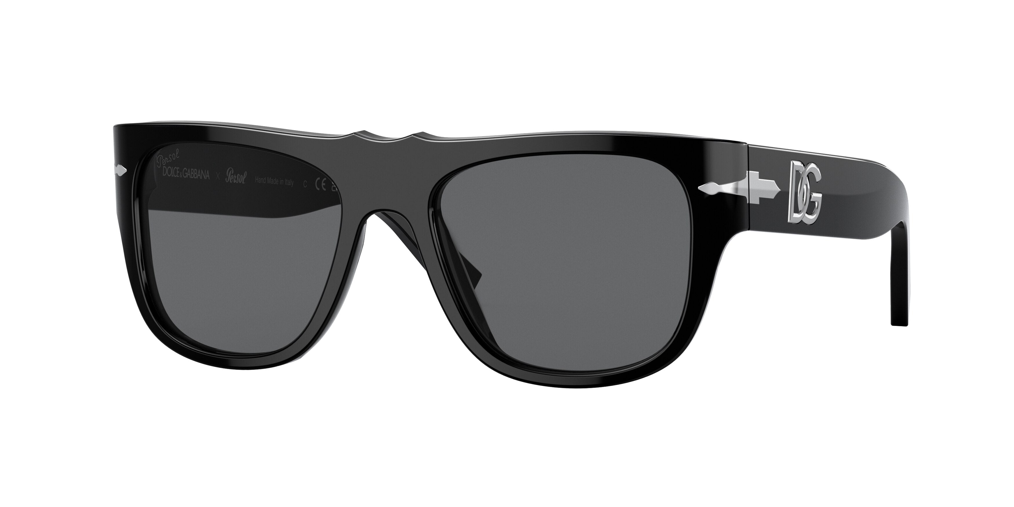 Persol PO3295S Pillow Sunglasses  95/B1-Black 51-135-18 - Color Map Black