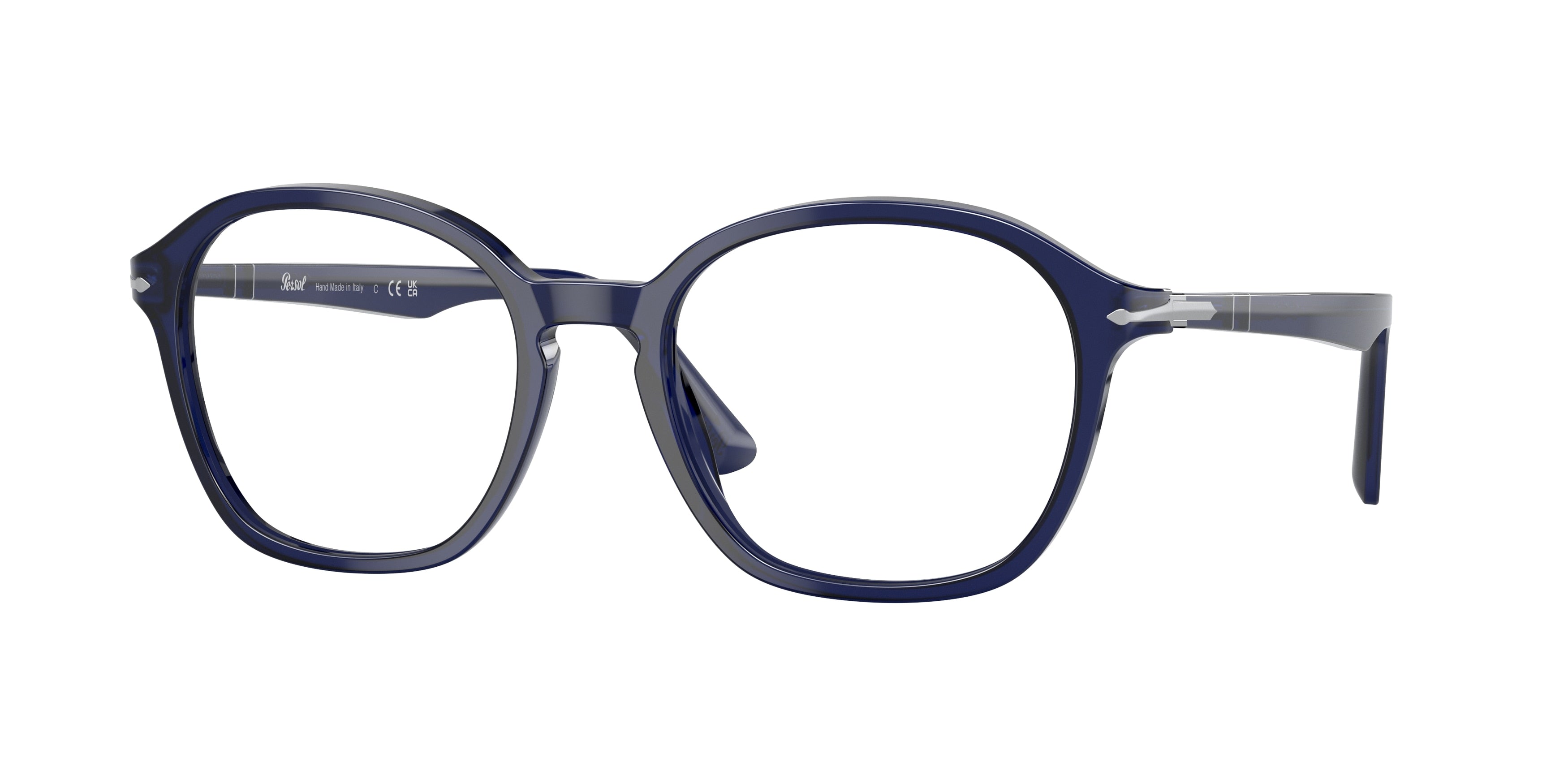 Persol PO3296V Square Eyeglasses  181-Blue 53-145-19 - Color Map Blue