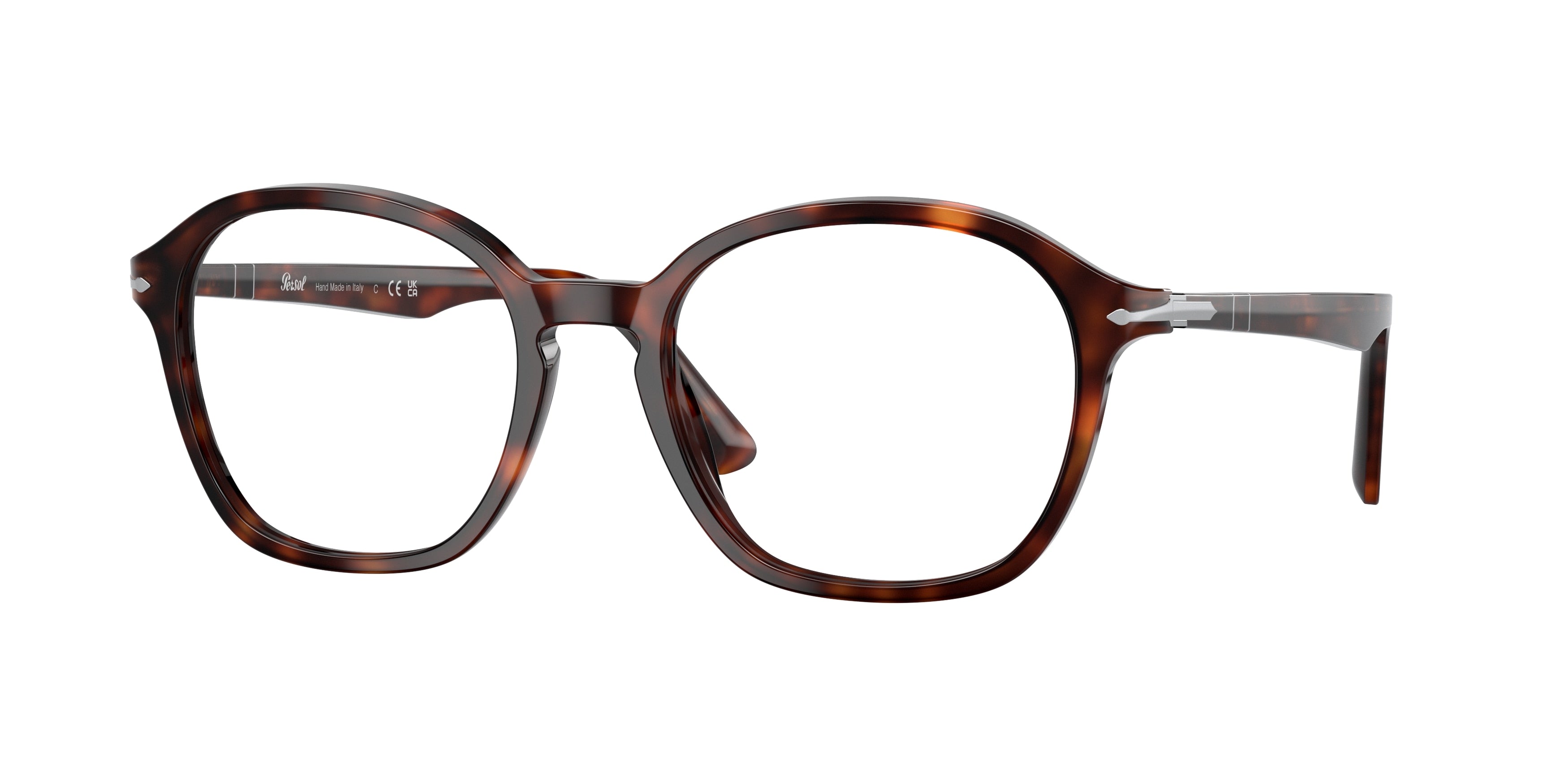 Persol PO3296V Square Eyeglasses  24-Havana 53-145-19 - Color Map Tortoise