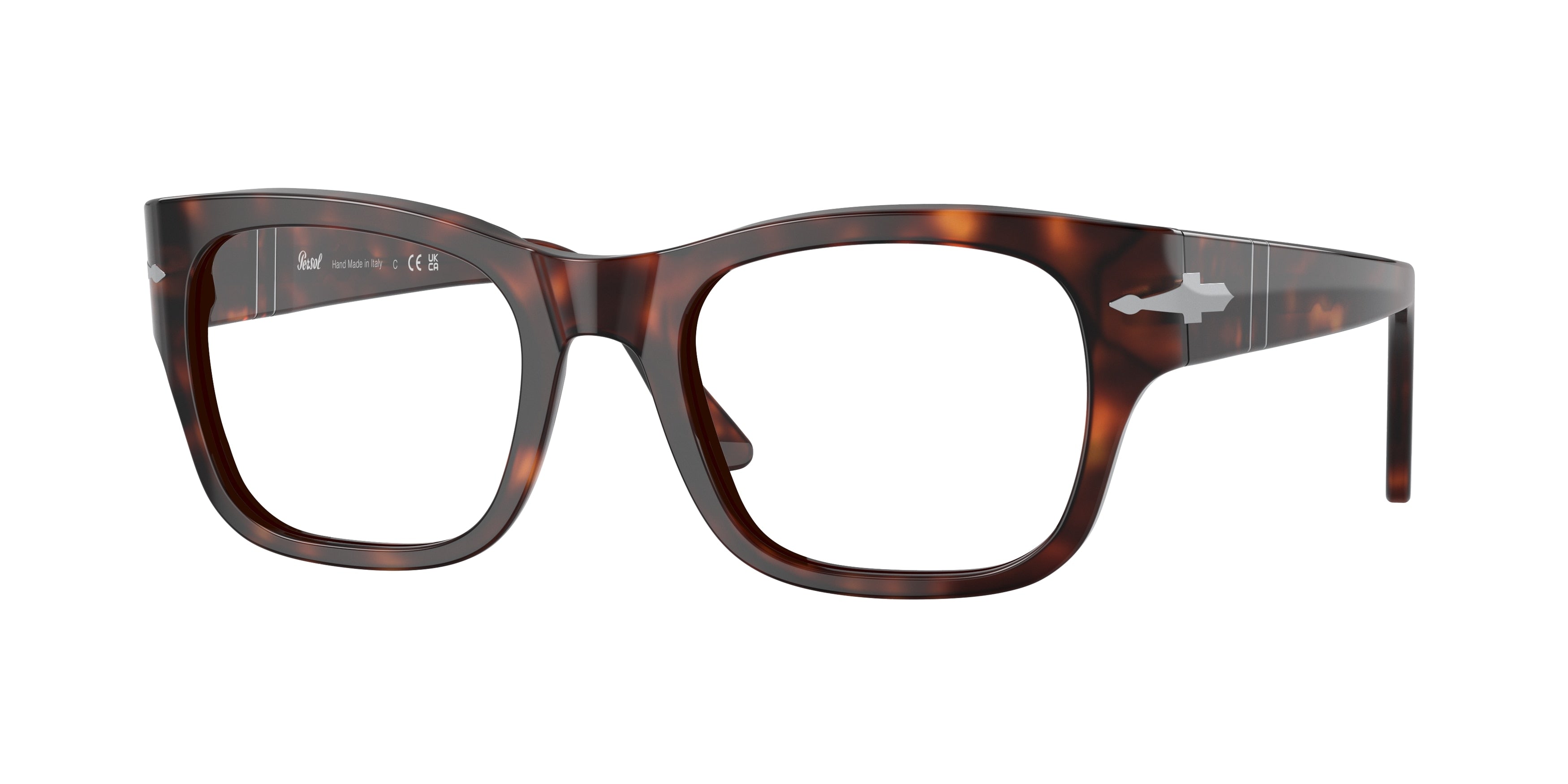 Persol PO3297V Rectangle Eyeglasses  24-Havana 52-145-21 - Color Map Tortoise
