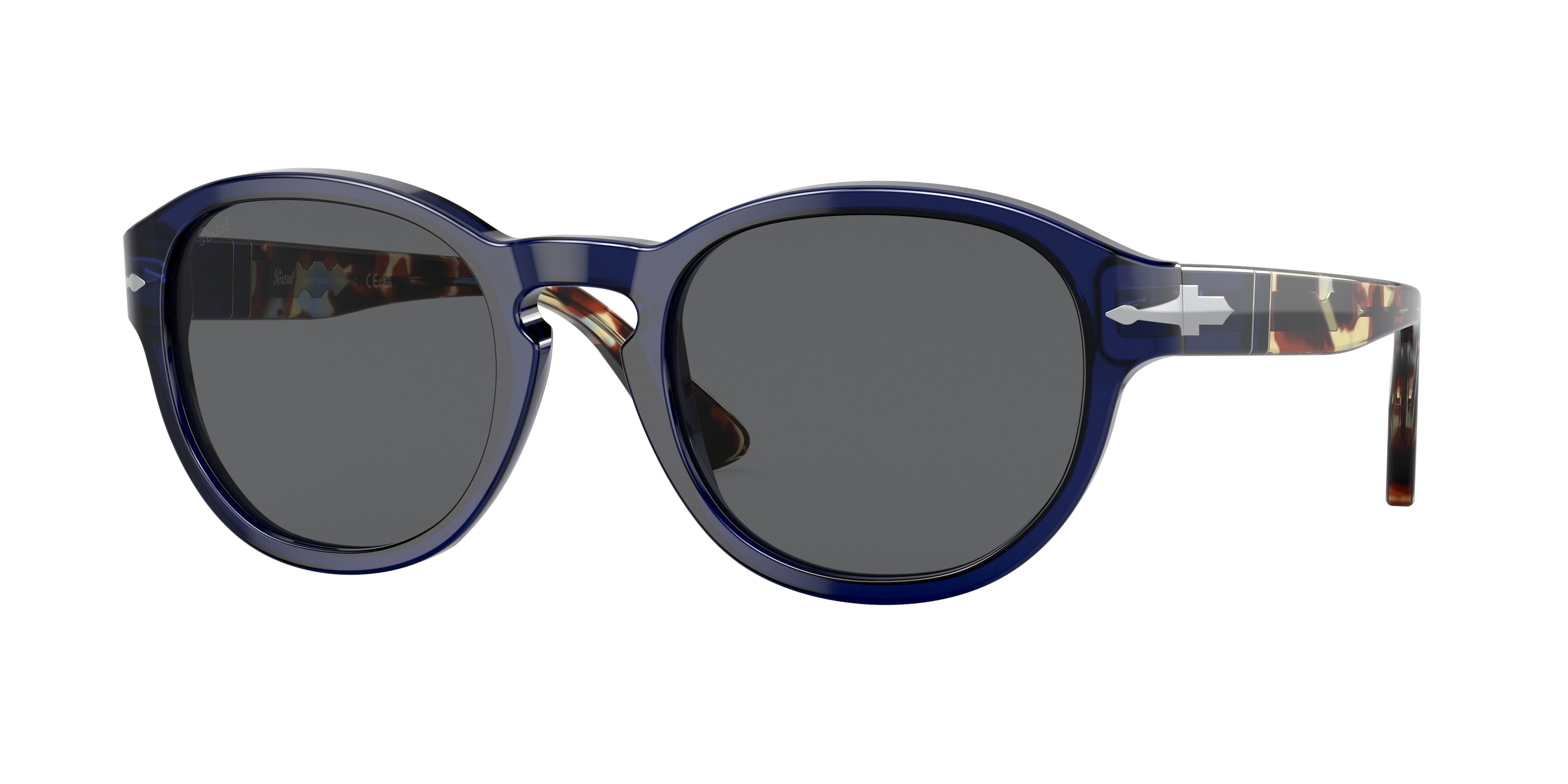 Persol PO3304S Oval Sunglasses  1183B1-Opal Blue 53-145-22 - Color Map Blue
