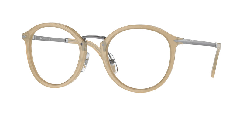 Persol VICO PO3309V Phantos Eyeglasses  1169-Opal Beige 51-145-22 - Color Map Brown