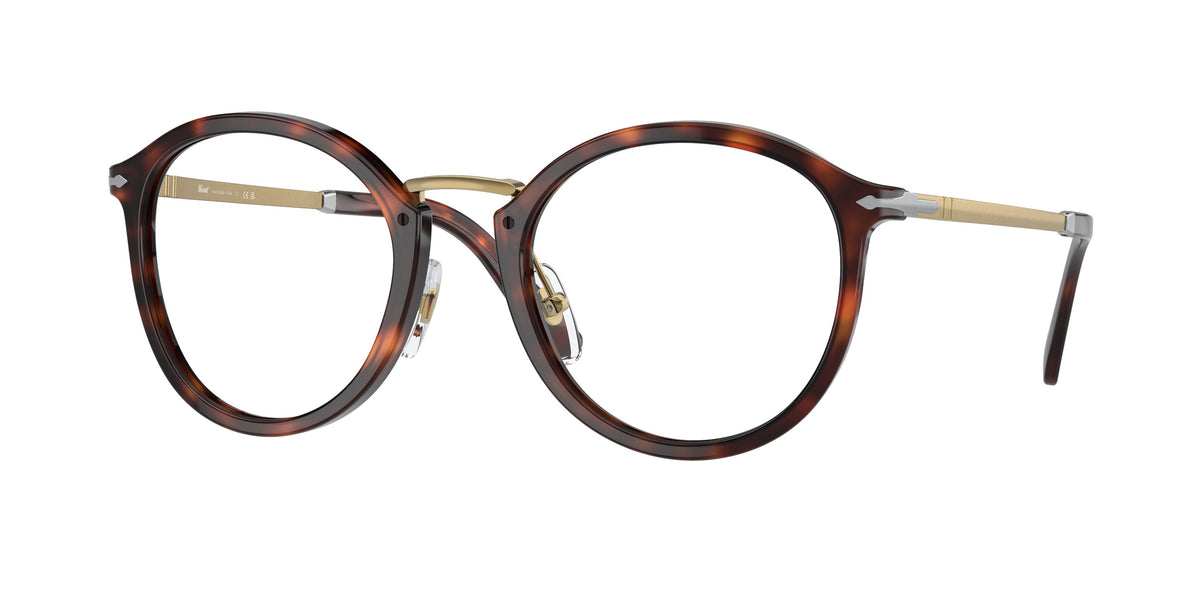 Persol VICO PO3309V Phantos Eyeglasses  24-Havana 51-145-22 - Color Map Tortoise