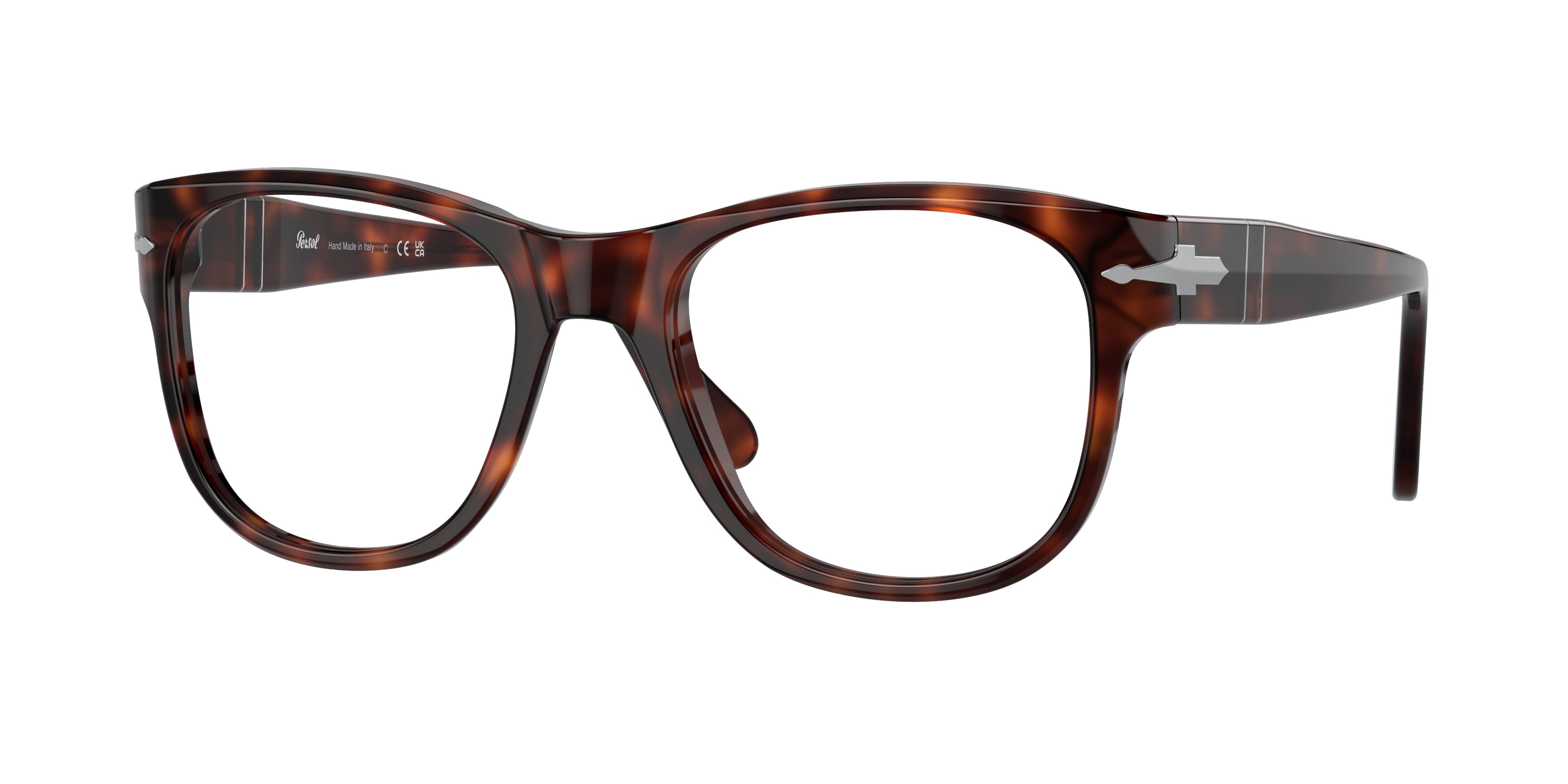 Persol PO3312V Square Eyeglasses  24-Havana 54-150-20 - Color Map Tortoise