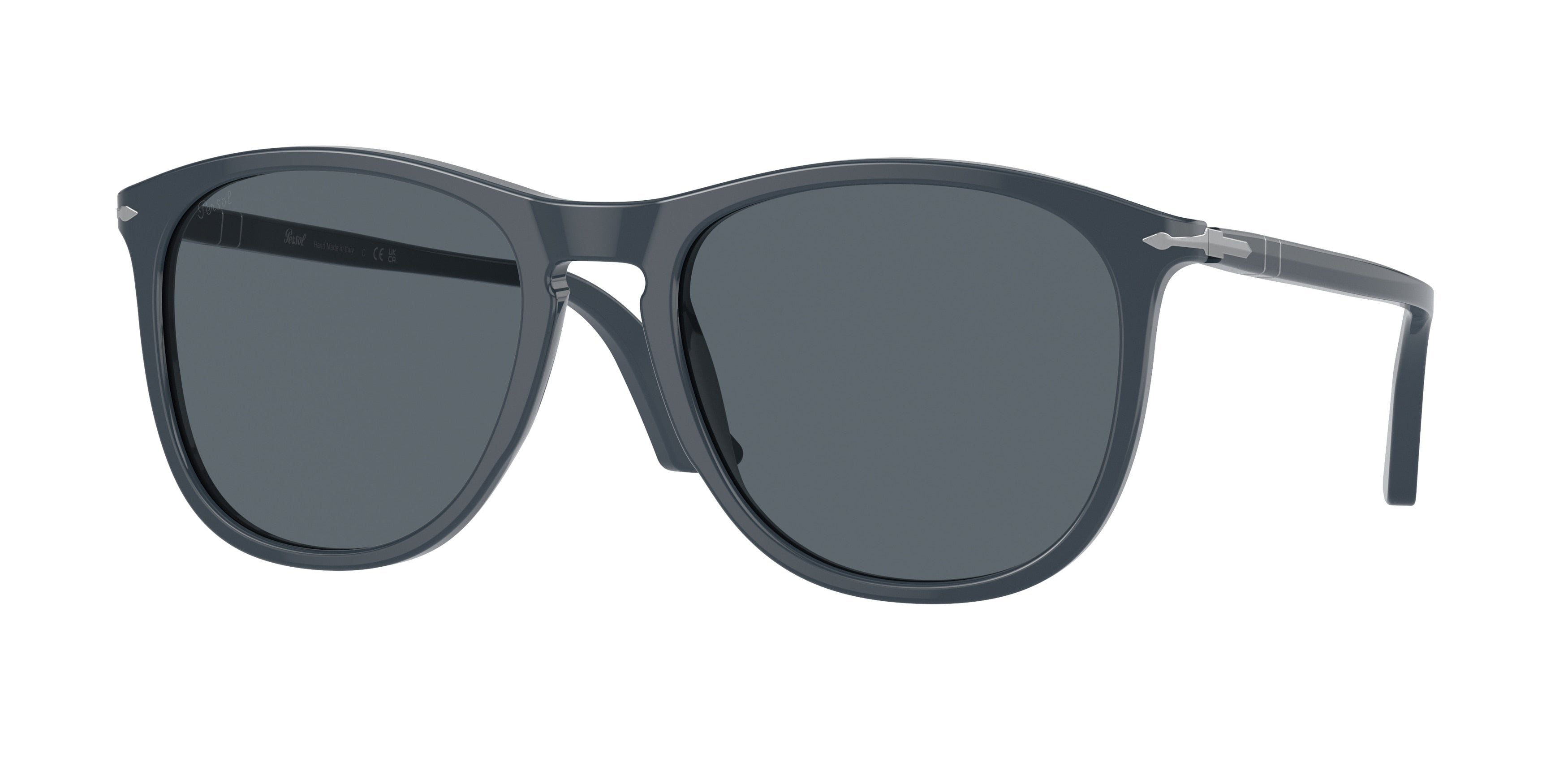Persol PO3314S Pillow Sunglasses  1186R5-Dusty Blue 57-145-20 - Color Map Blue