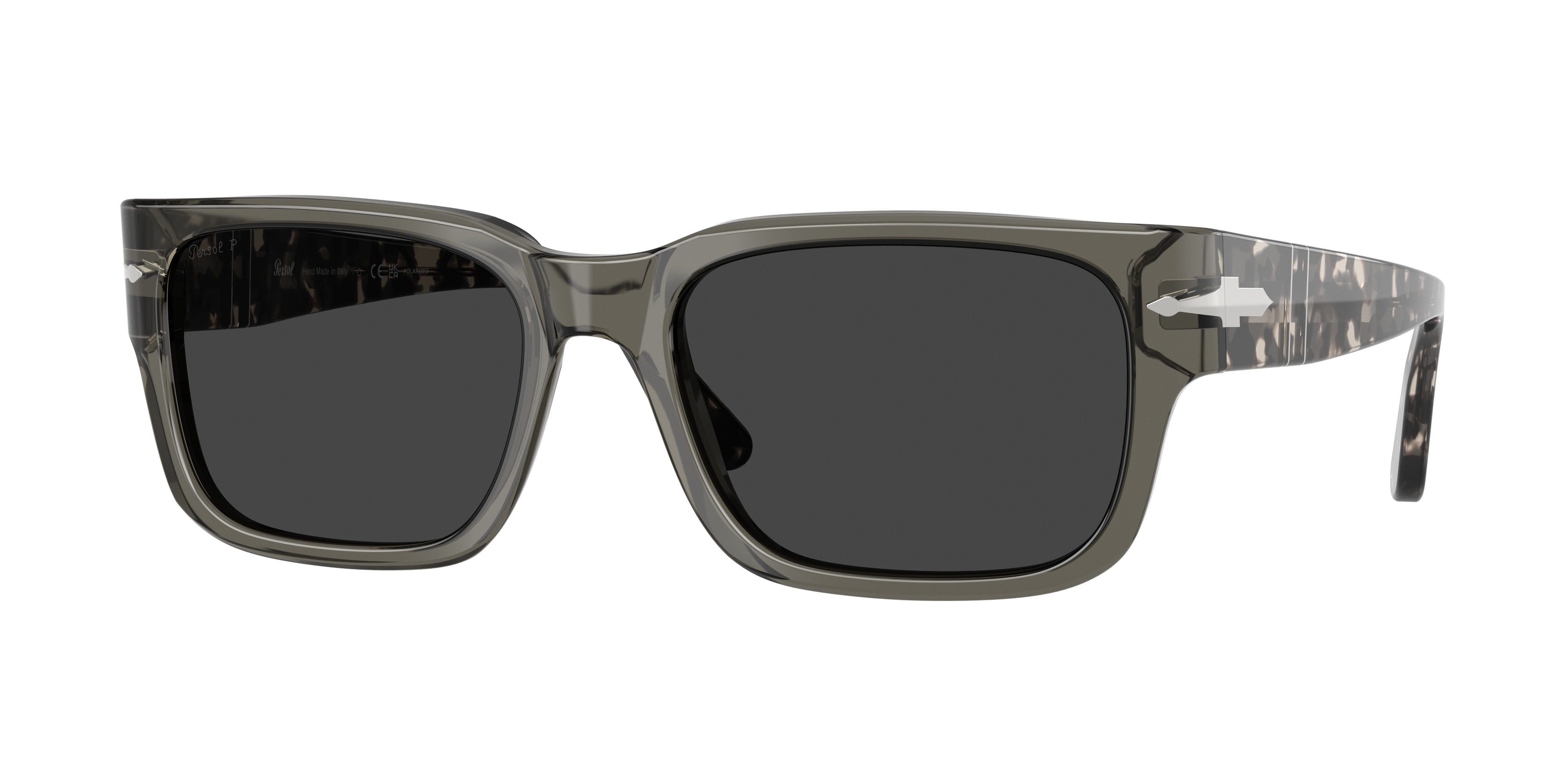 Persol PO3315S Rectangle Sunglasses  121948-Smoke 55-145-19 - Color Map Grey
