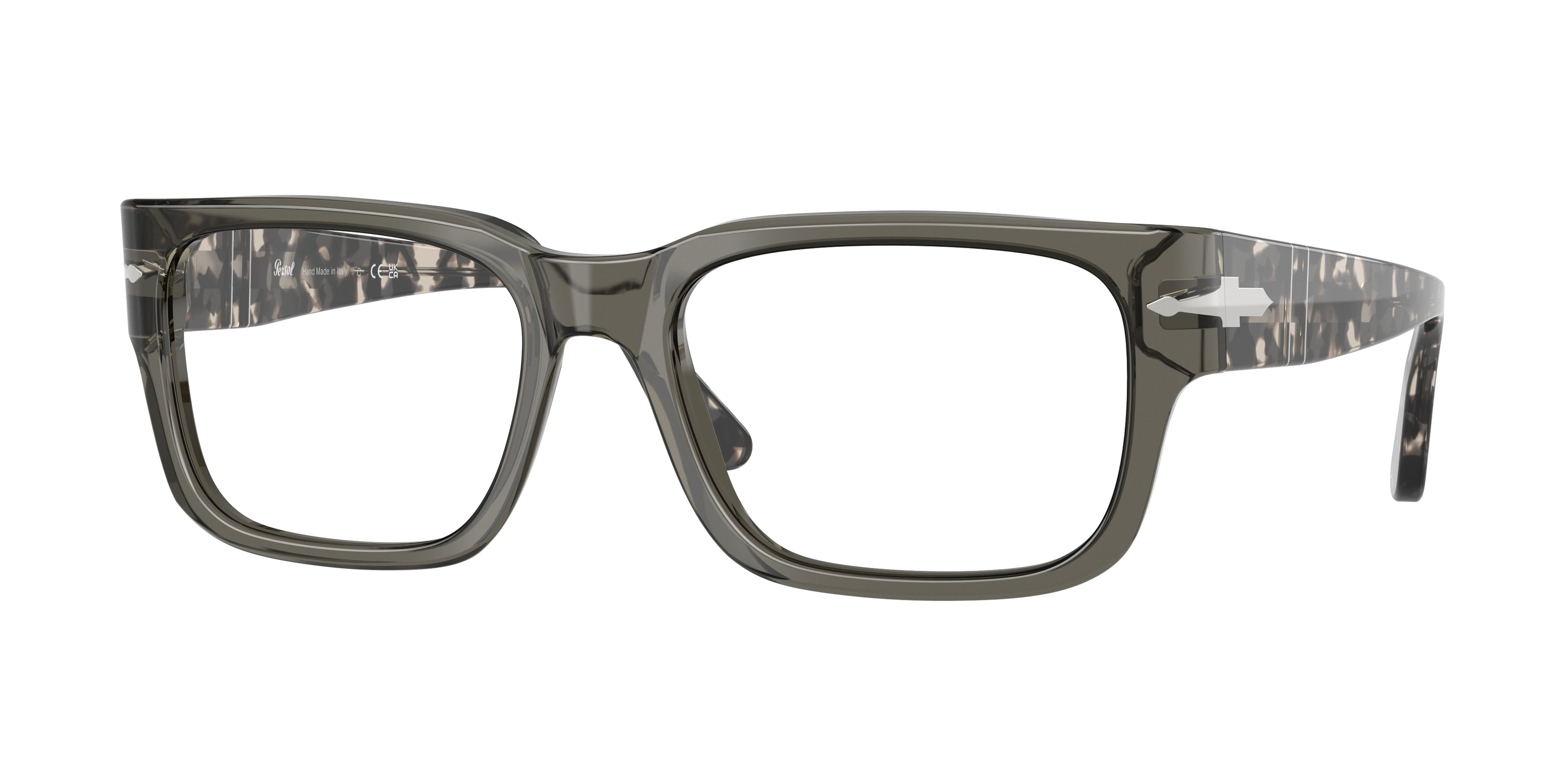 Persol PO3315V Rectangle Eyeglasses  1219-Smoke 55-145-19 - Color Map Grey