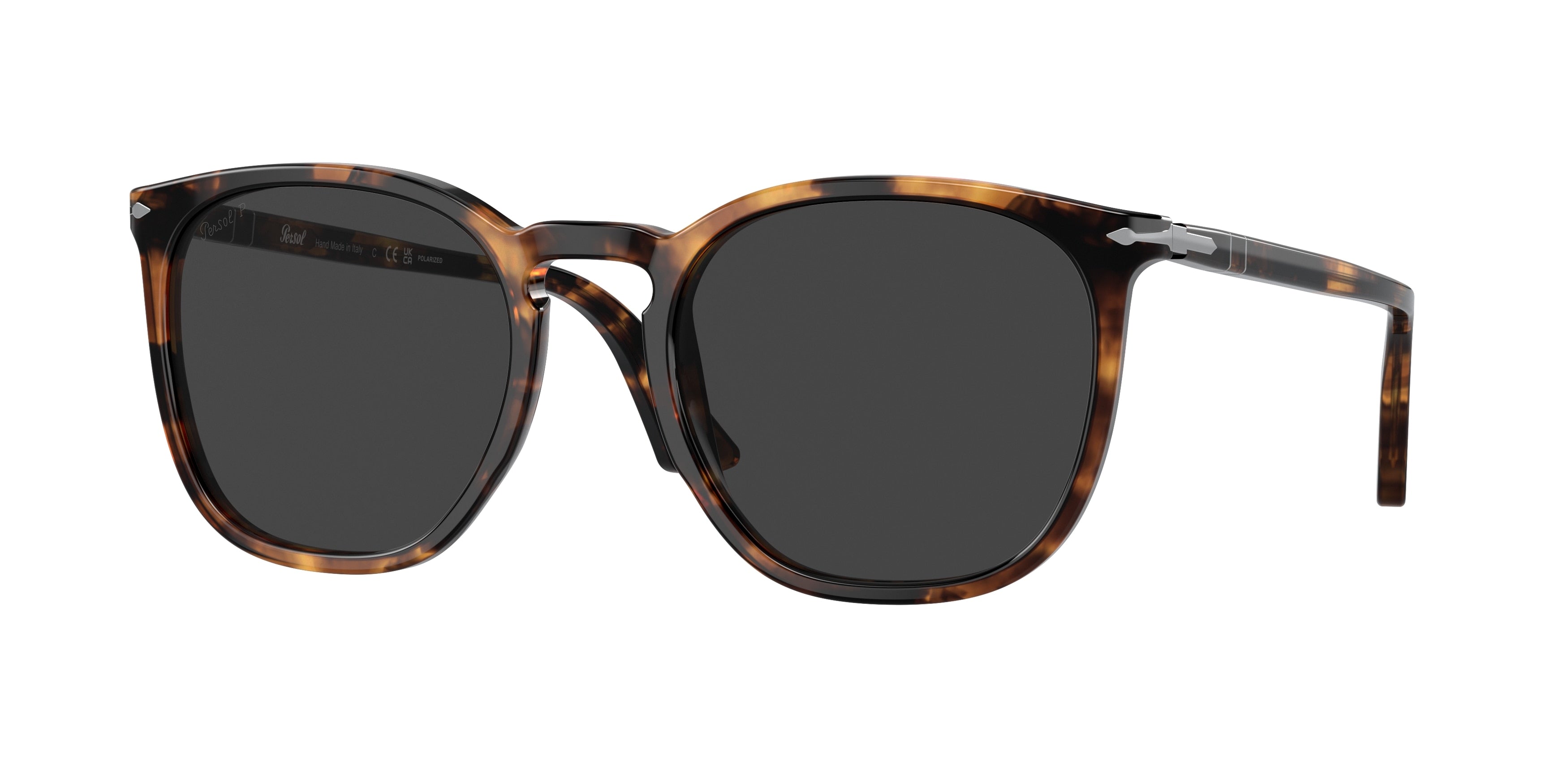 Persol PO3316S Round Sunglasses  110248-Tortoise Honey 54-145-21 - Color Map Tortoise