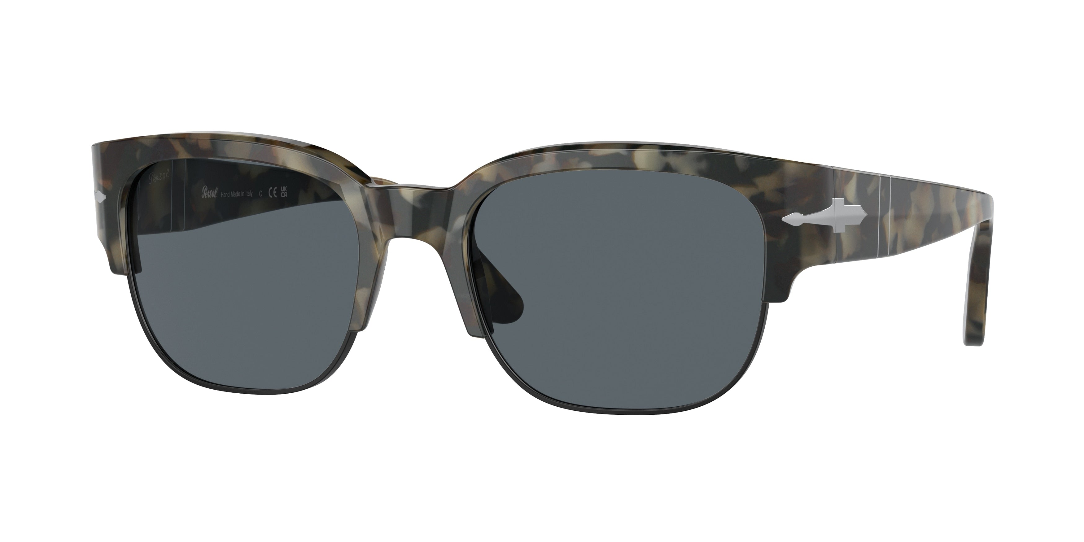 Persol TOM PO3319S Pillow Sunglasses  1071R5-Brown Tortoise 55-145-20 - Color Map Tortoise