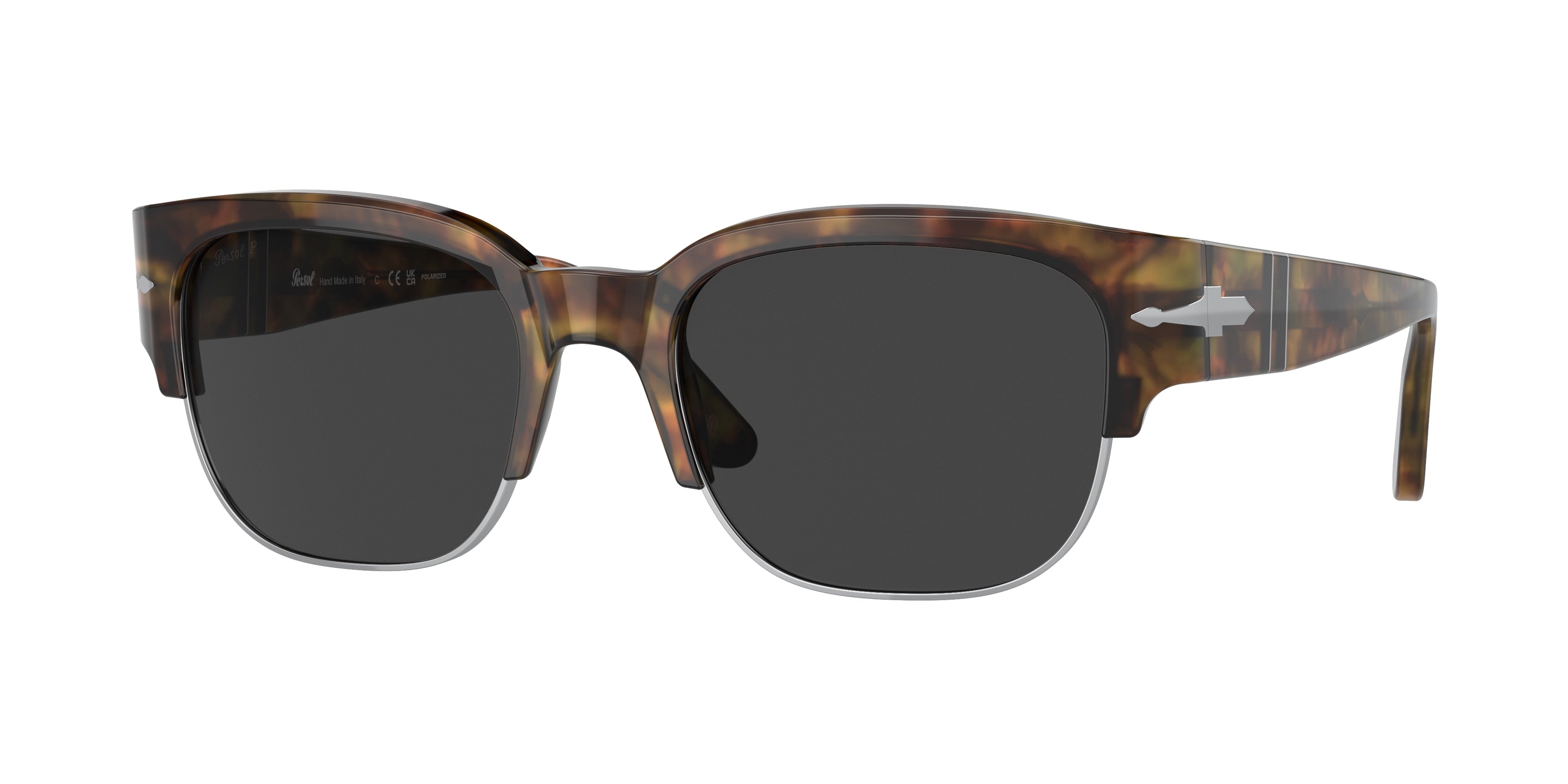 Persol TOM PO3319S Pillow Sunglasses  108/48-Caffe 55-145-20 - Color Map Tortoise