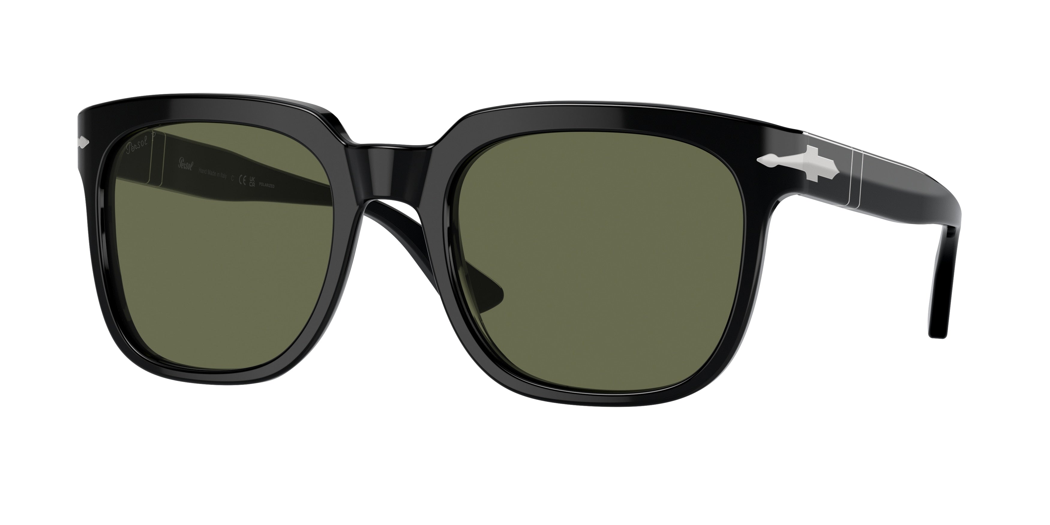 Persol PO3323S Square Sunglasses  95/58-Black 56-145-22 - Color Map Black