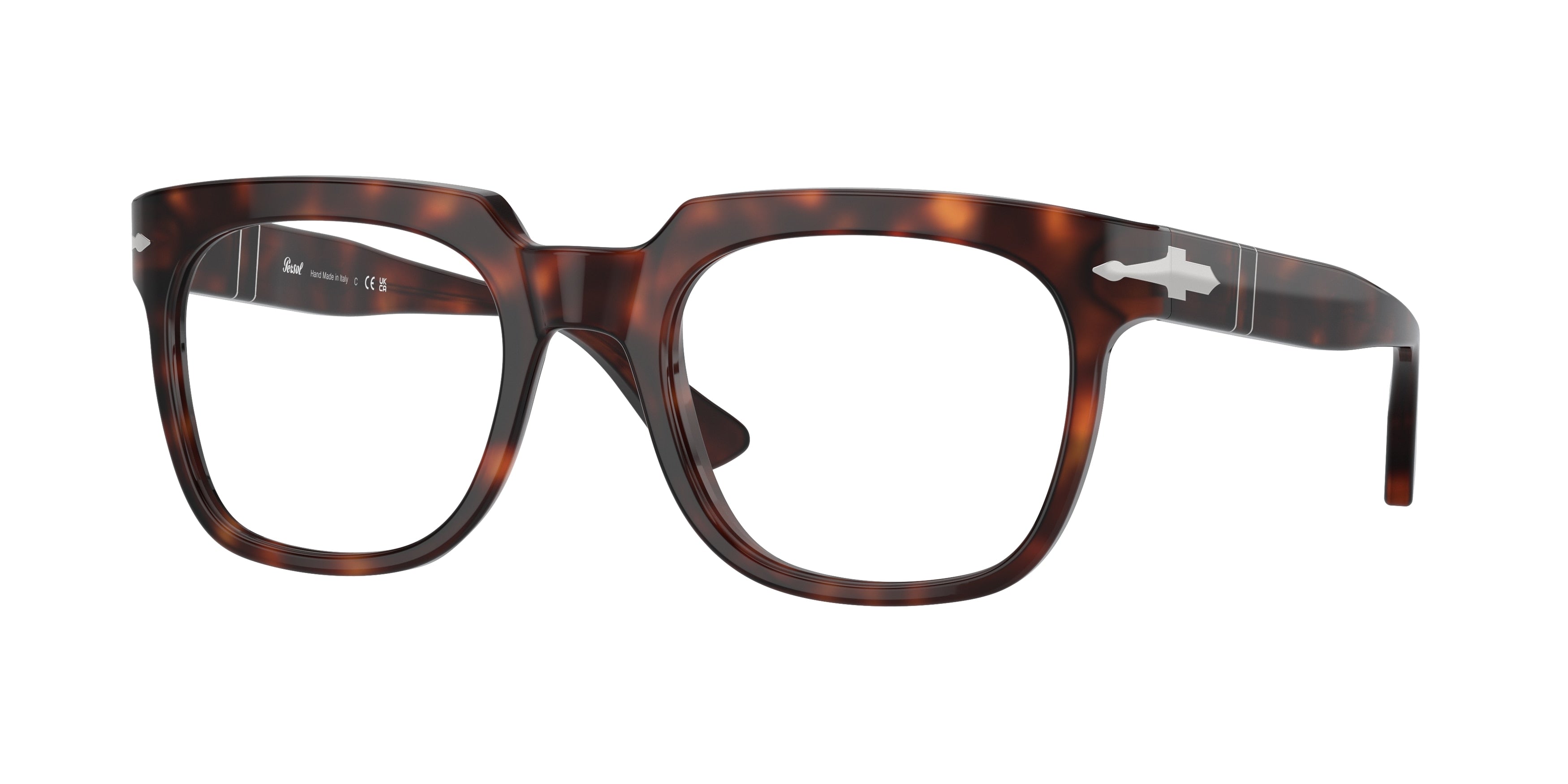 Persol PO3325V Pillow Eyeglasses  24-Havana 52-145-21 - Color Map Tortoise