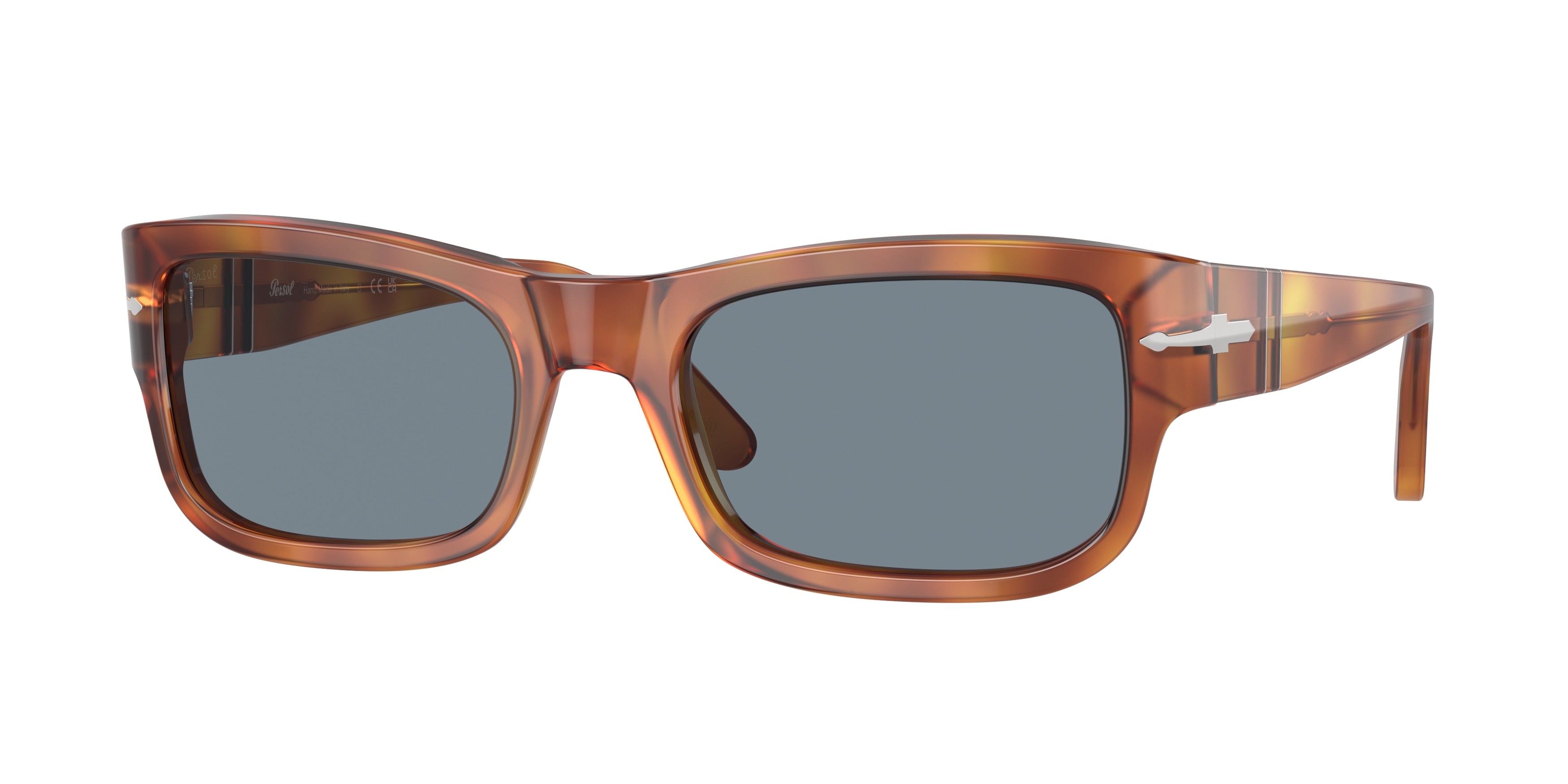 Persol PO3326S Rectangle Sunglasses  96/56-Terra Di Siena 57-145-21 - Color Map Brown