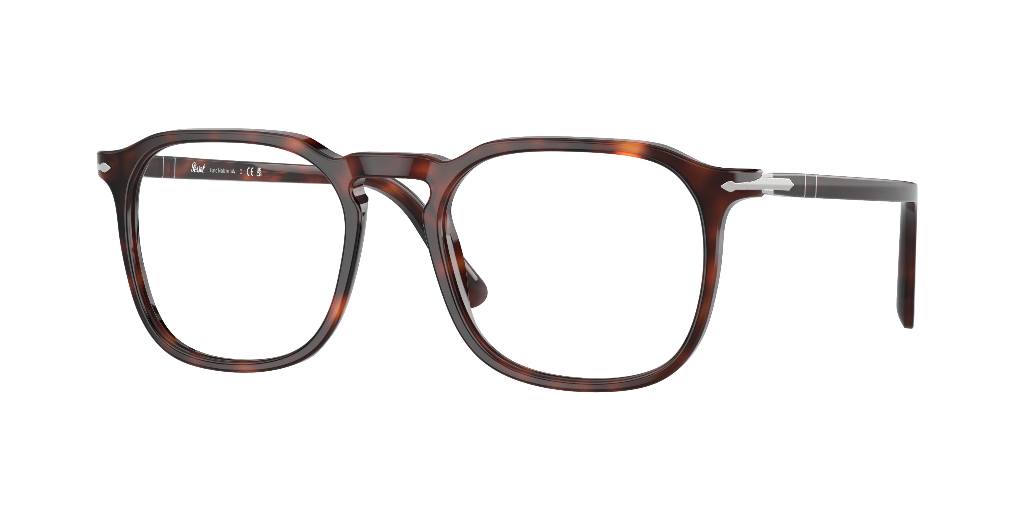 Persol PO3337V Phantos Eyeglasses  24-Havana 52-145-19 - Color Map Tortoise