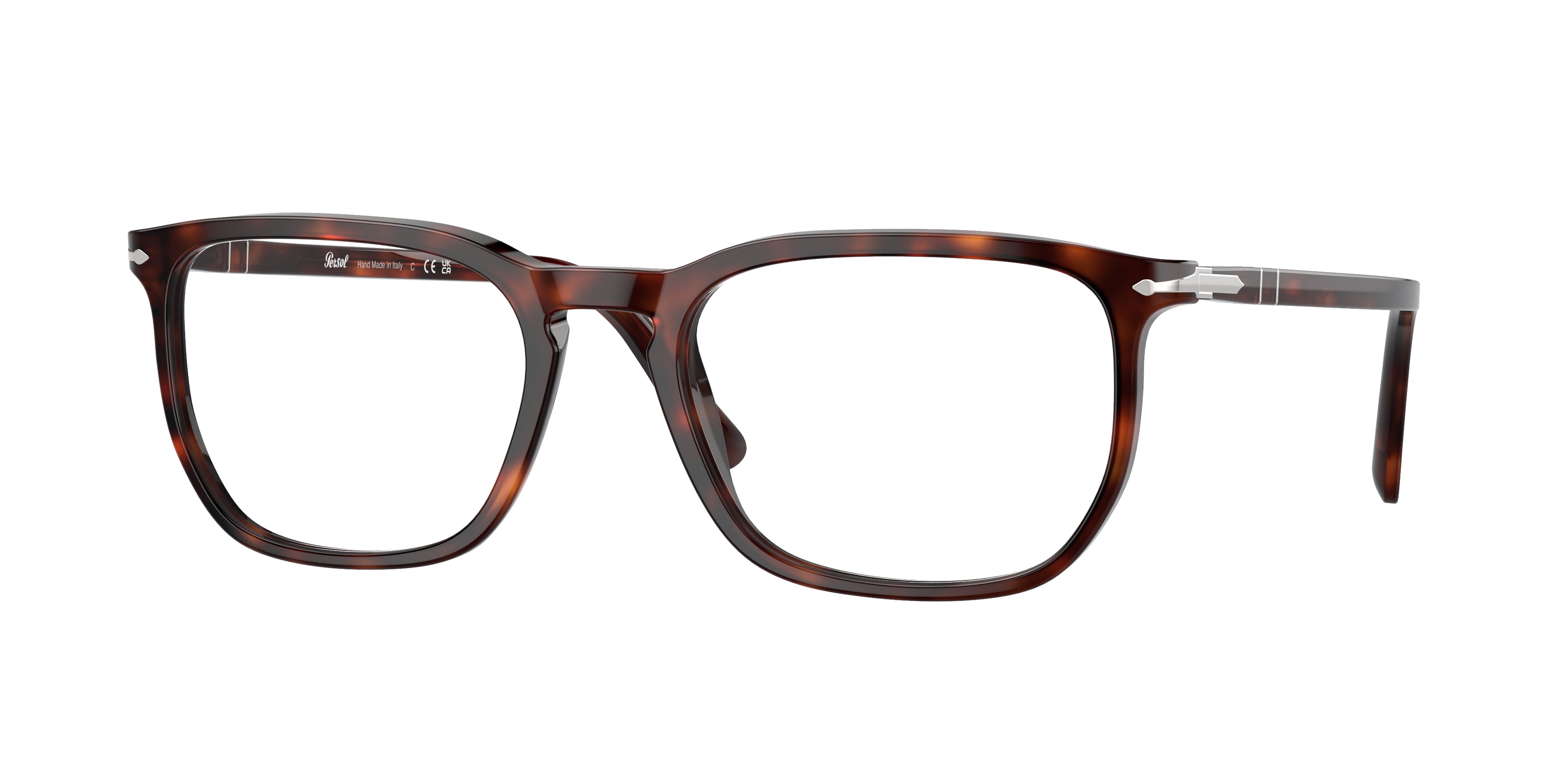 Persol PO3339V Rectangle Eyeglasses  24-Havana 56-145-20 - Color Map Tortoise