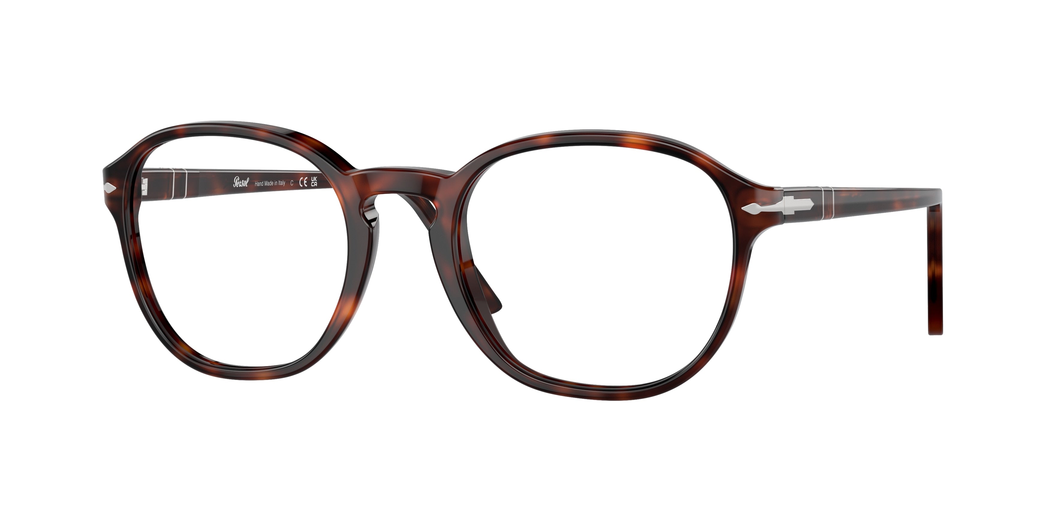 Persol PO3343V Phantos Eyeglasses  24-Havana 53-145-21 - Color Map Tortoise