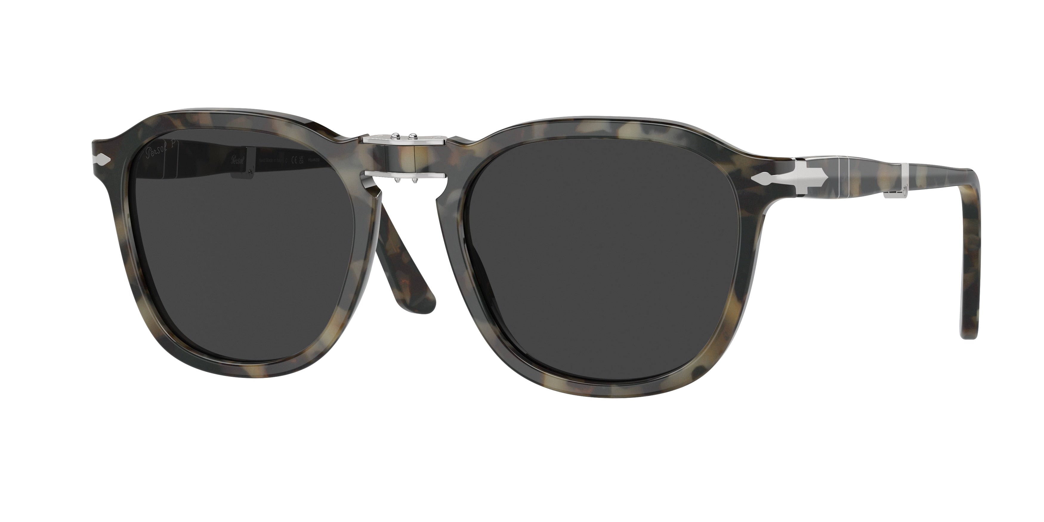 Persol PO3345S Square Sunglasses  107148-Brown Tortoise 54-140-21 - Color Map Tortoise