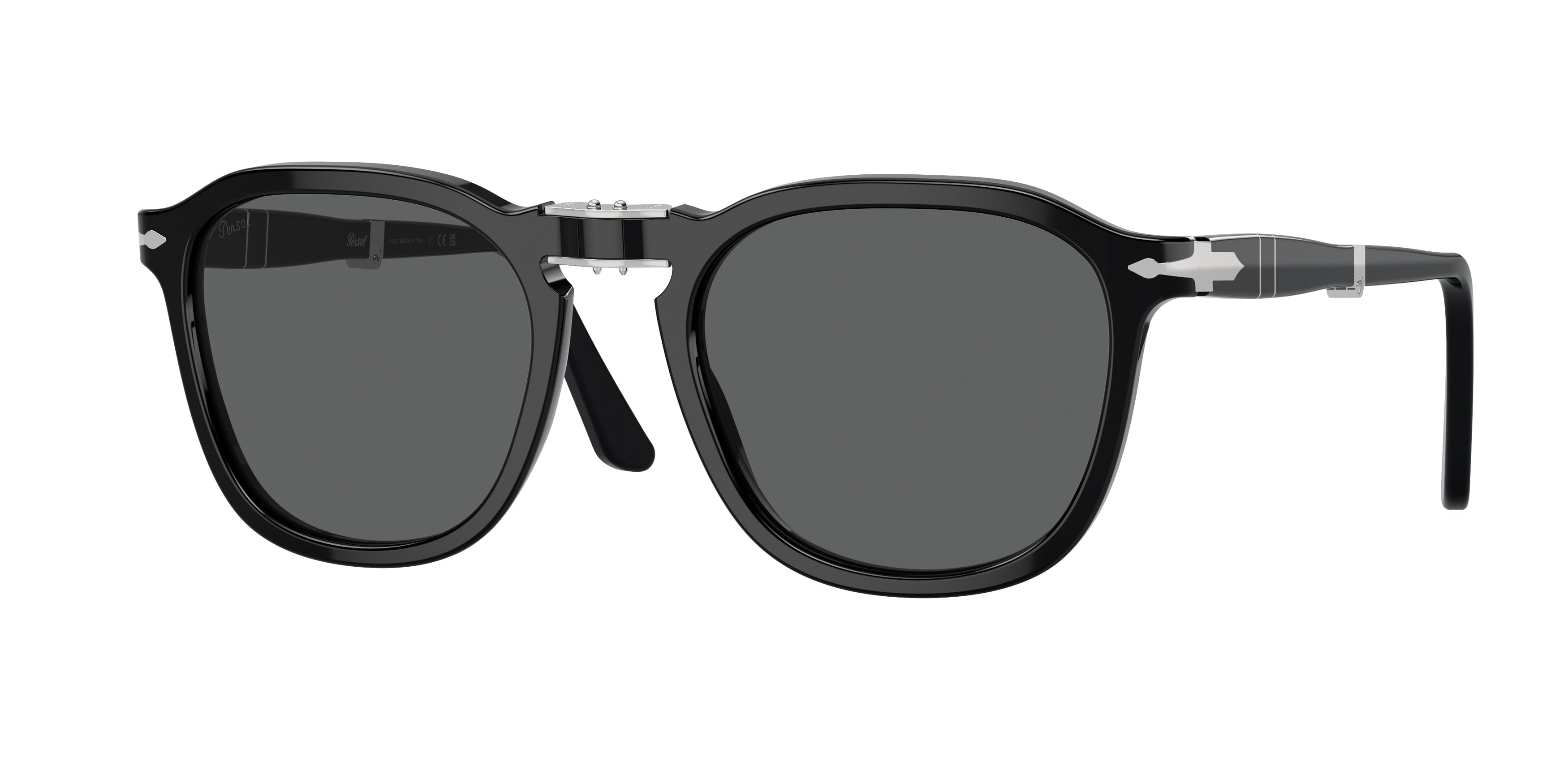 Persol PO3345S Square Sunglasses  95/B1-Black 54-140-21 - Color Map Black