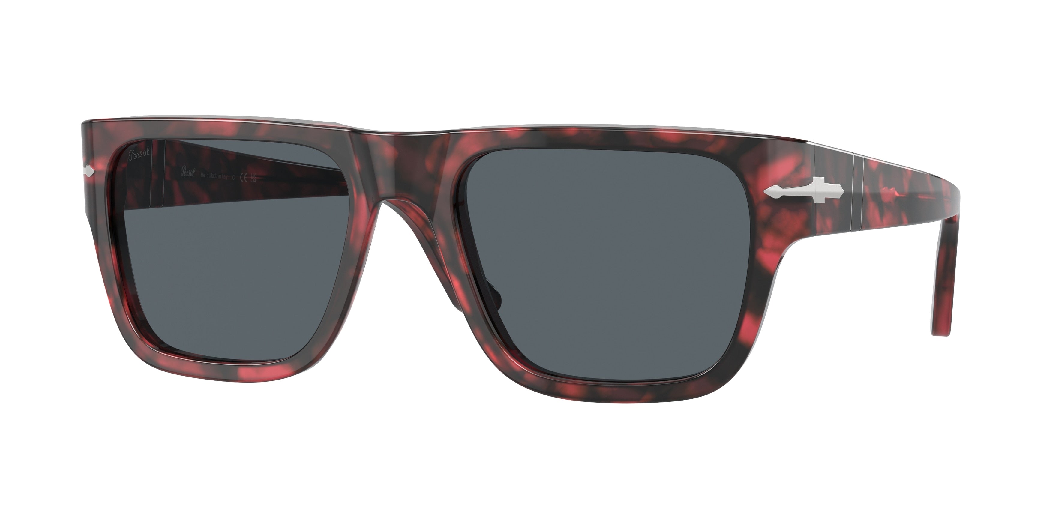 Persol PO3348S Square Sunglasses  1212R5-Red Havana 57-145-20 - Color Map Tortoise