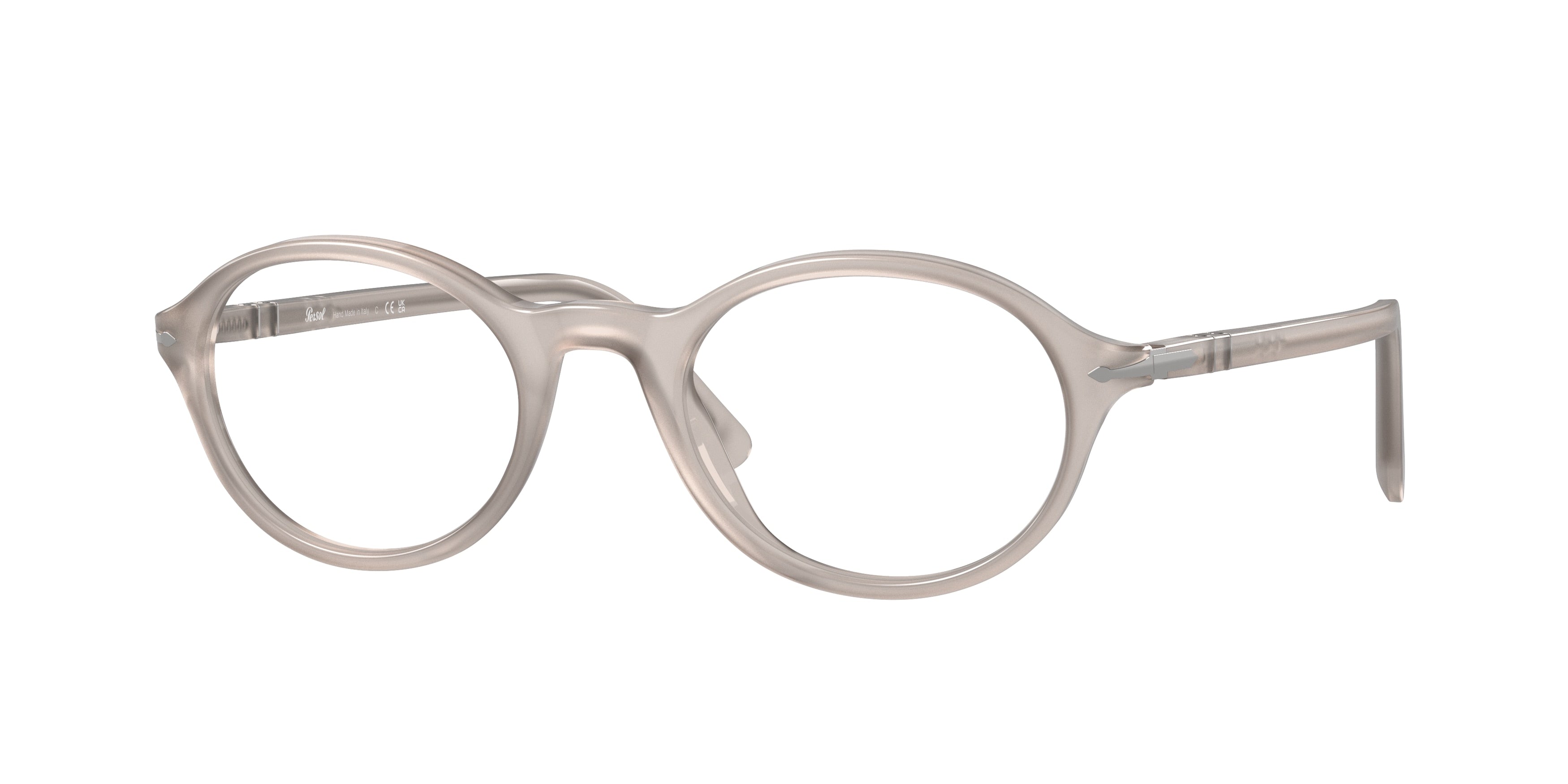 Persol PO3351V Oval Eyeglasses  1203-Opal Grey 52-145-21 - Color Map Grey