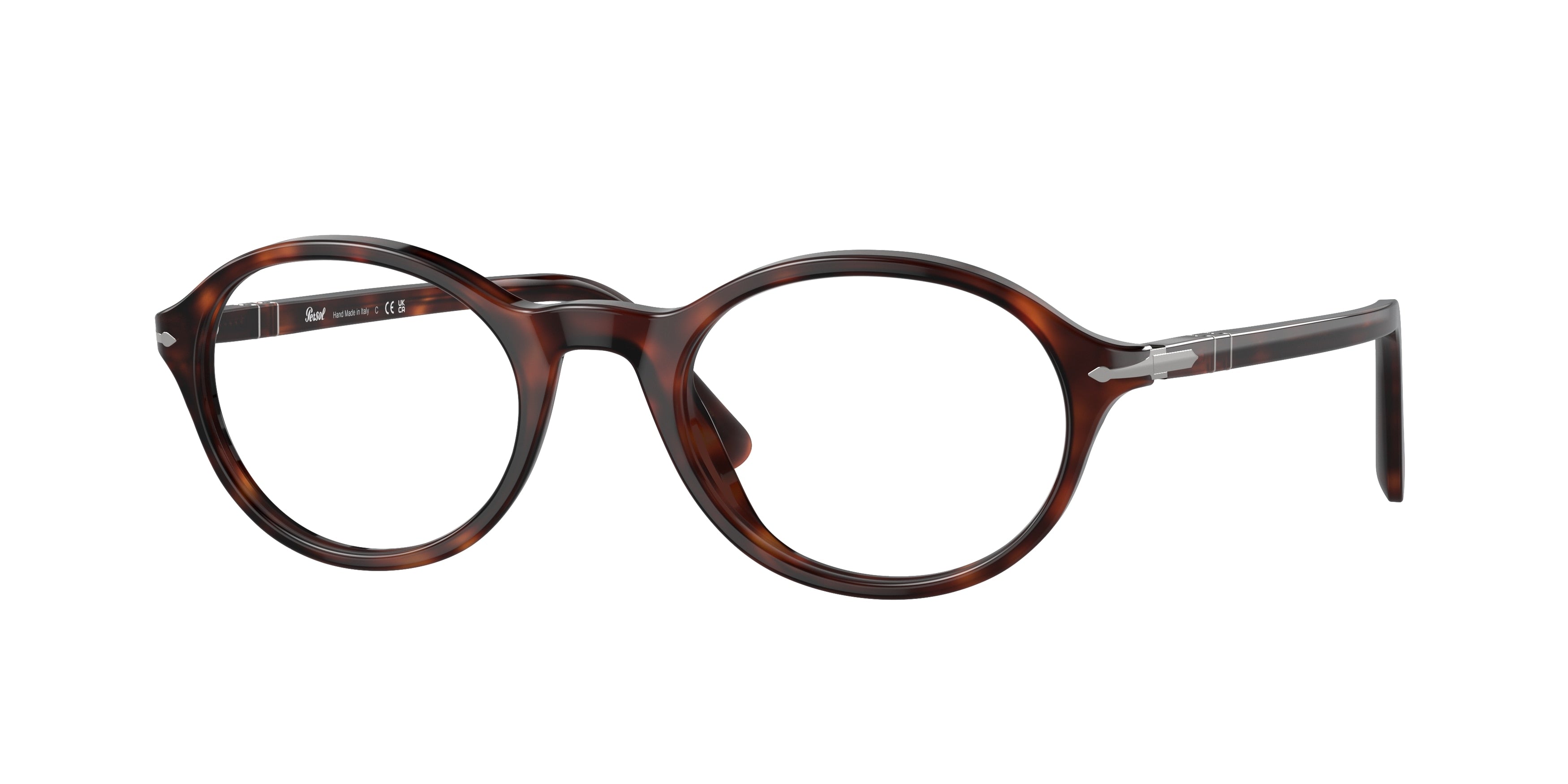 Persol PO3351V Oval Eyeglasses  24-Havana 52-145-21 - Color Map Tortoise