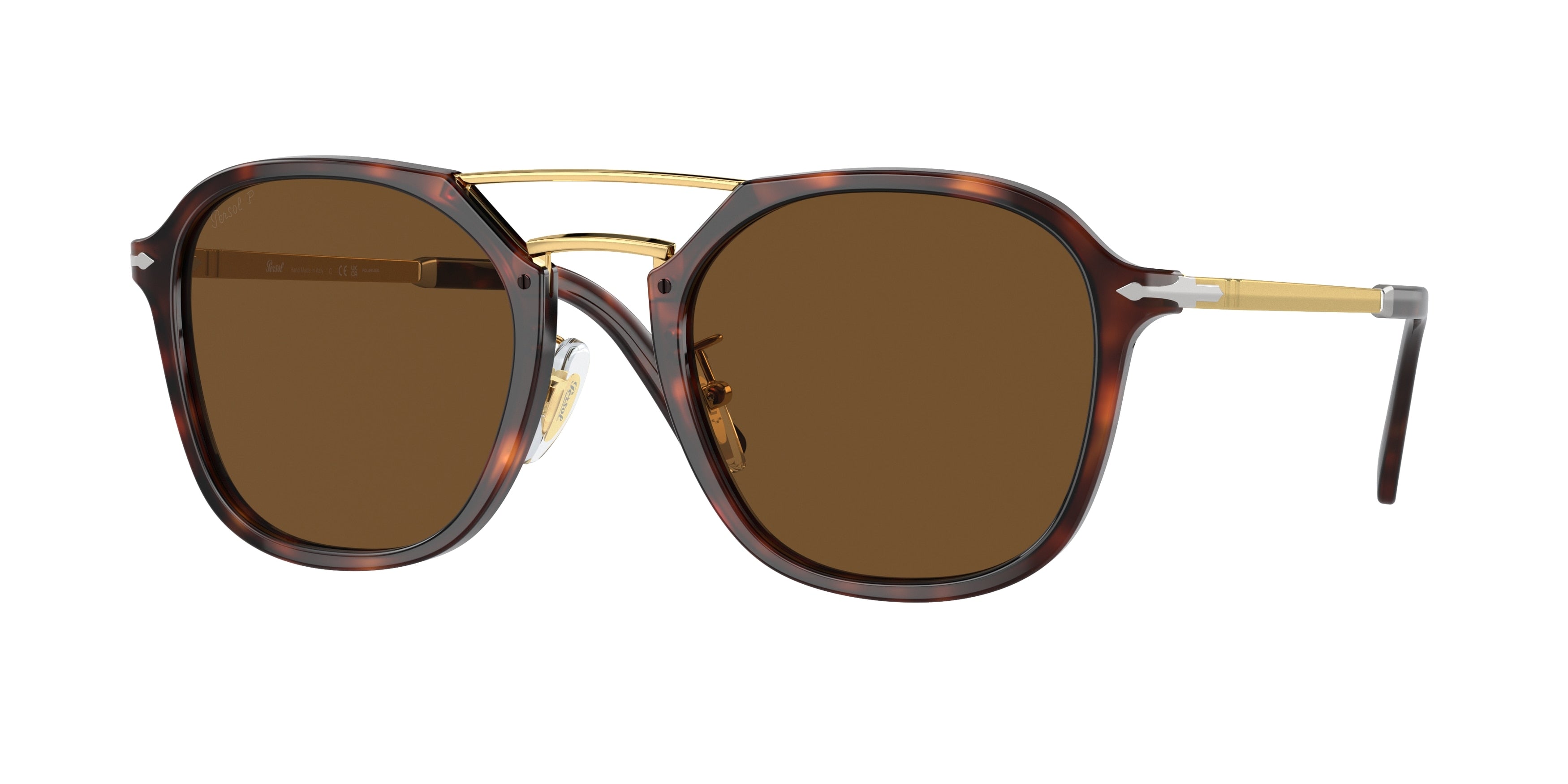 Persol PO3352S Square Sunglasses  24/57-Havana 55-145-22 - Color Map Tortoise