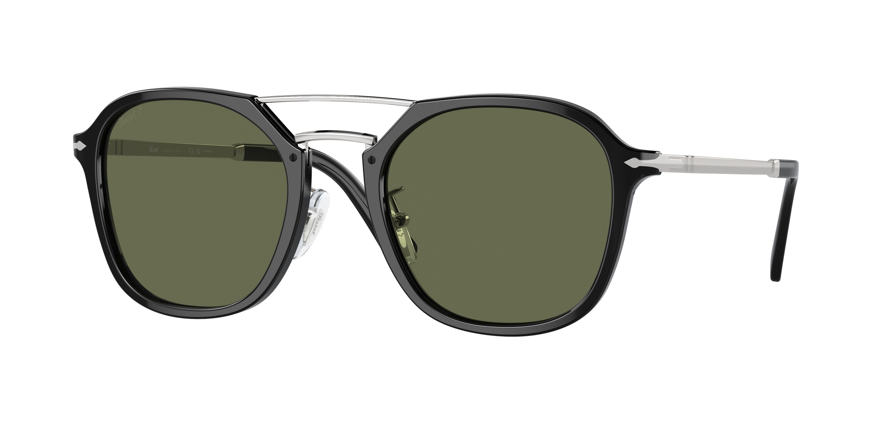 Persol PO3352S Square Sunglasses  95/58-Black 55-145-22 - Color Map Black