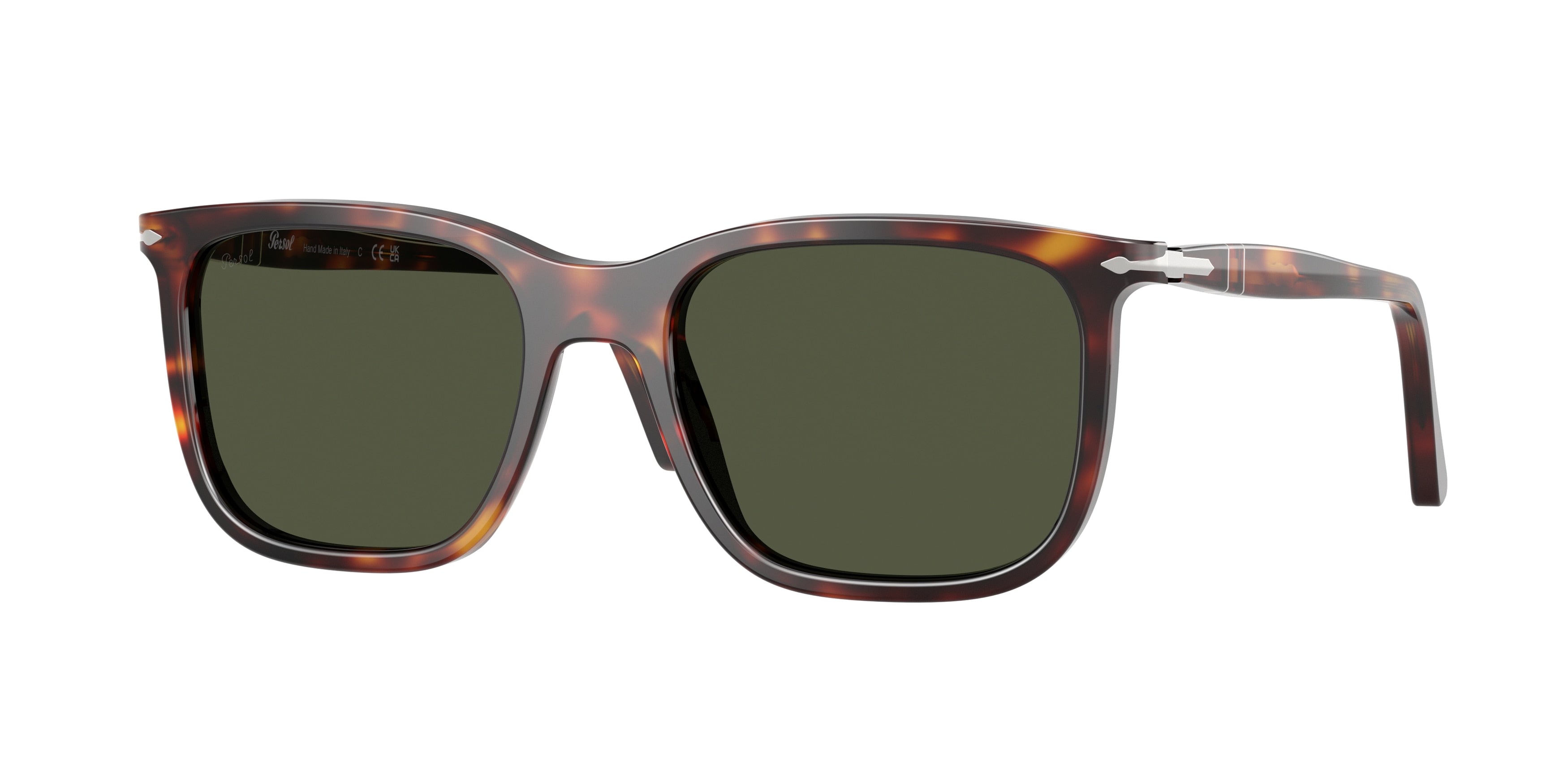 Persol RENZO PO3357S Rectangle Sunglasses  24/31-Havana 56-145-19 - Color Map Tortoise