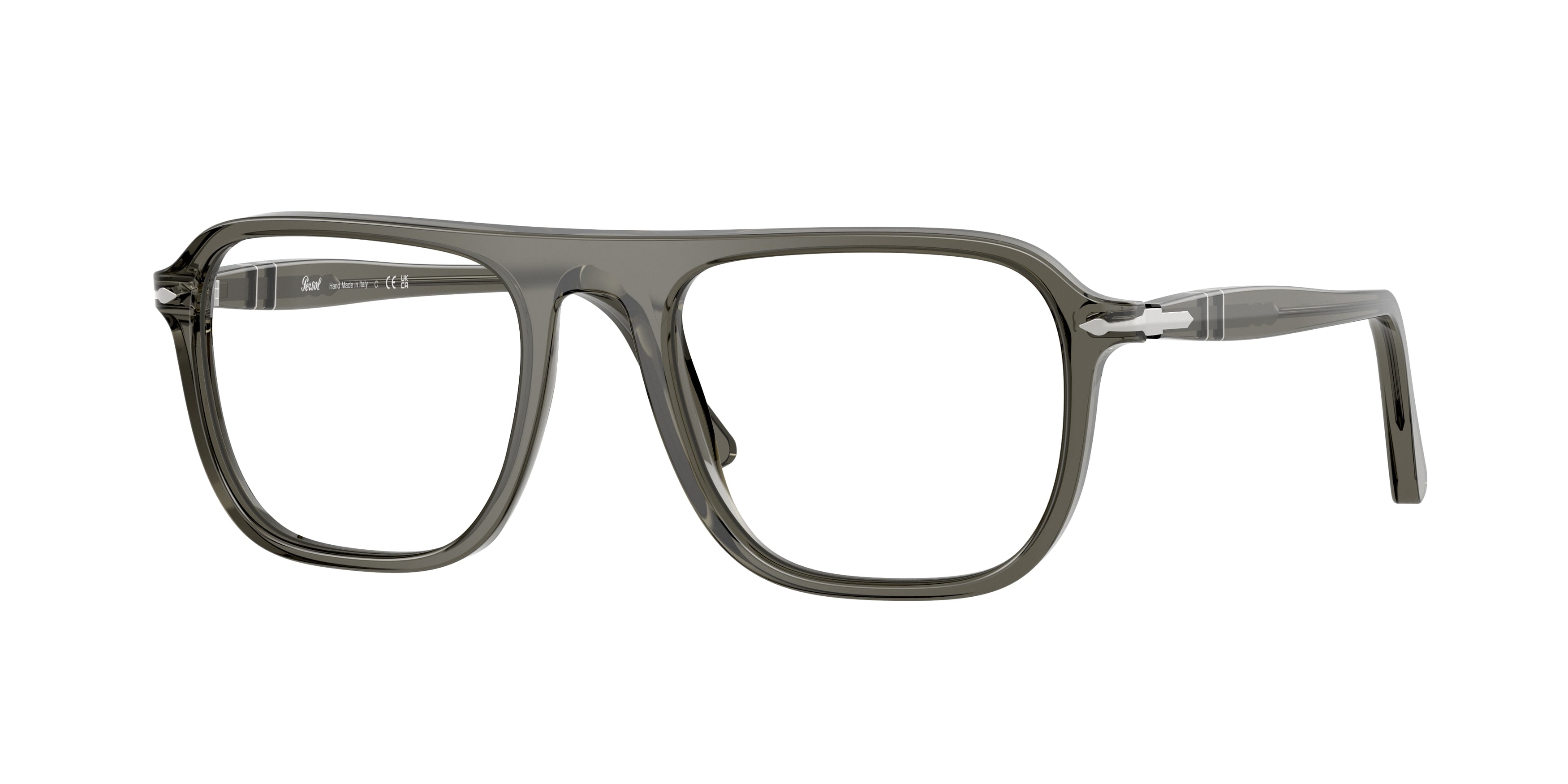 Persol JACQUES PO3359V Square Eyeglasses  1103-Smoke 53-145-19 - Color Map Grey
