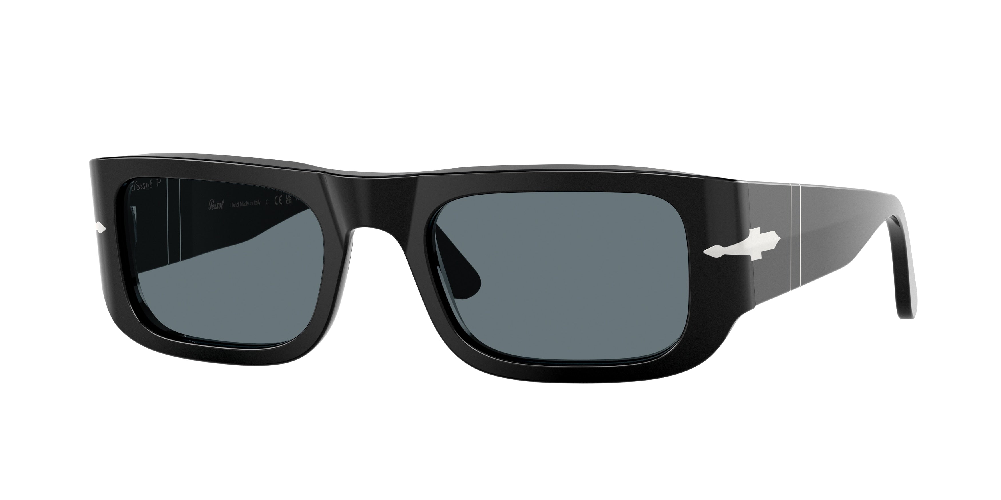 Persol PO3362S Pillow Sunglasses  95/3R-Black 55-145-21 - Color Map Black