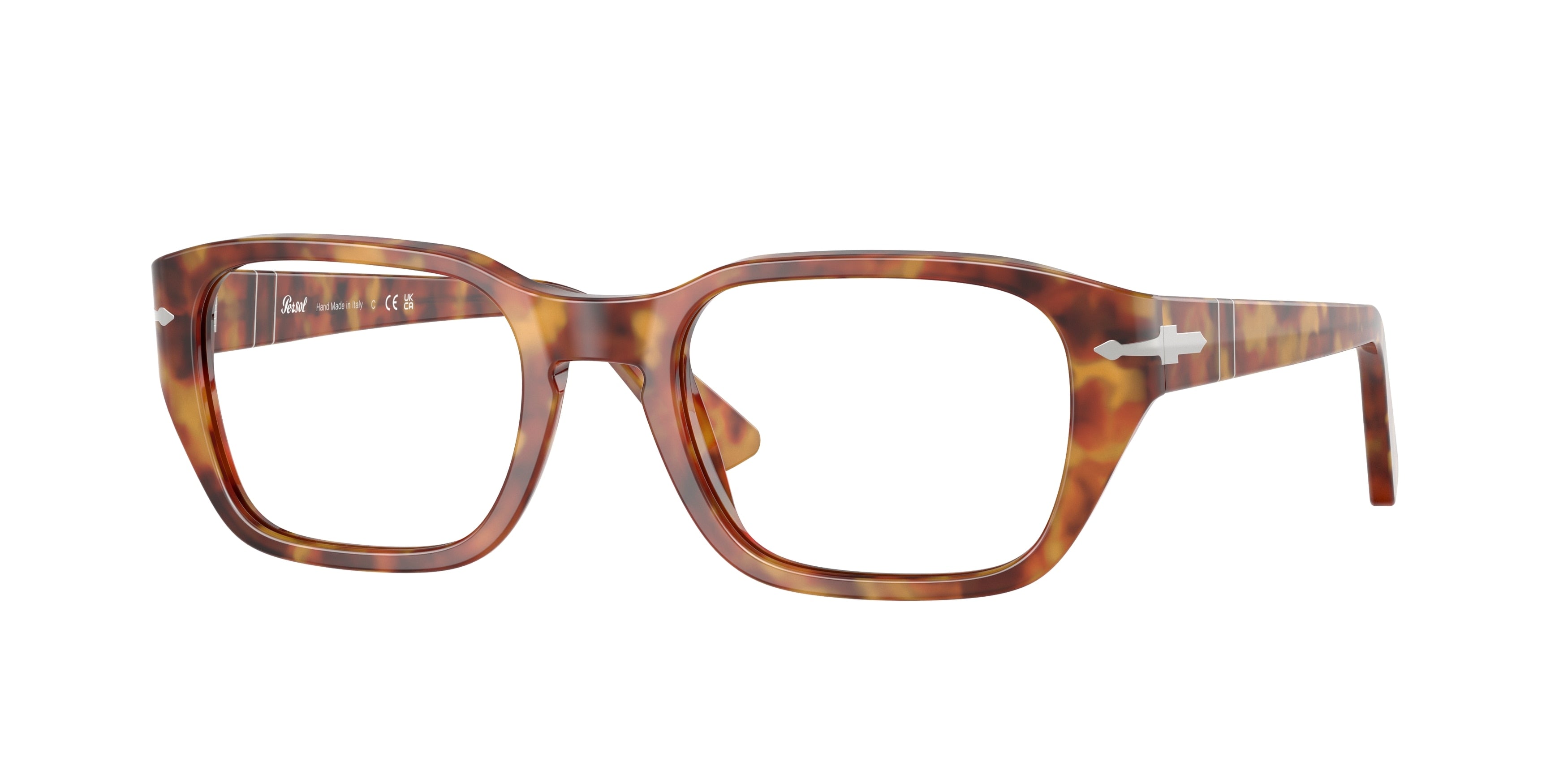Persol PO3365V Pillow Eyeglasses  106-Brown Tortoise 53-145-20 - Color Map Tortoise