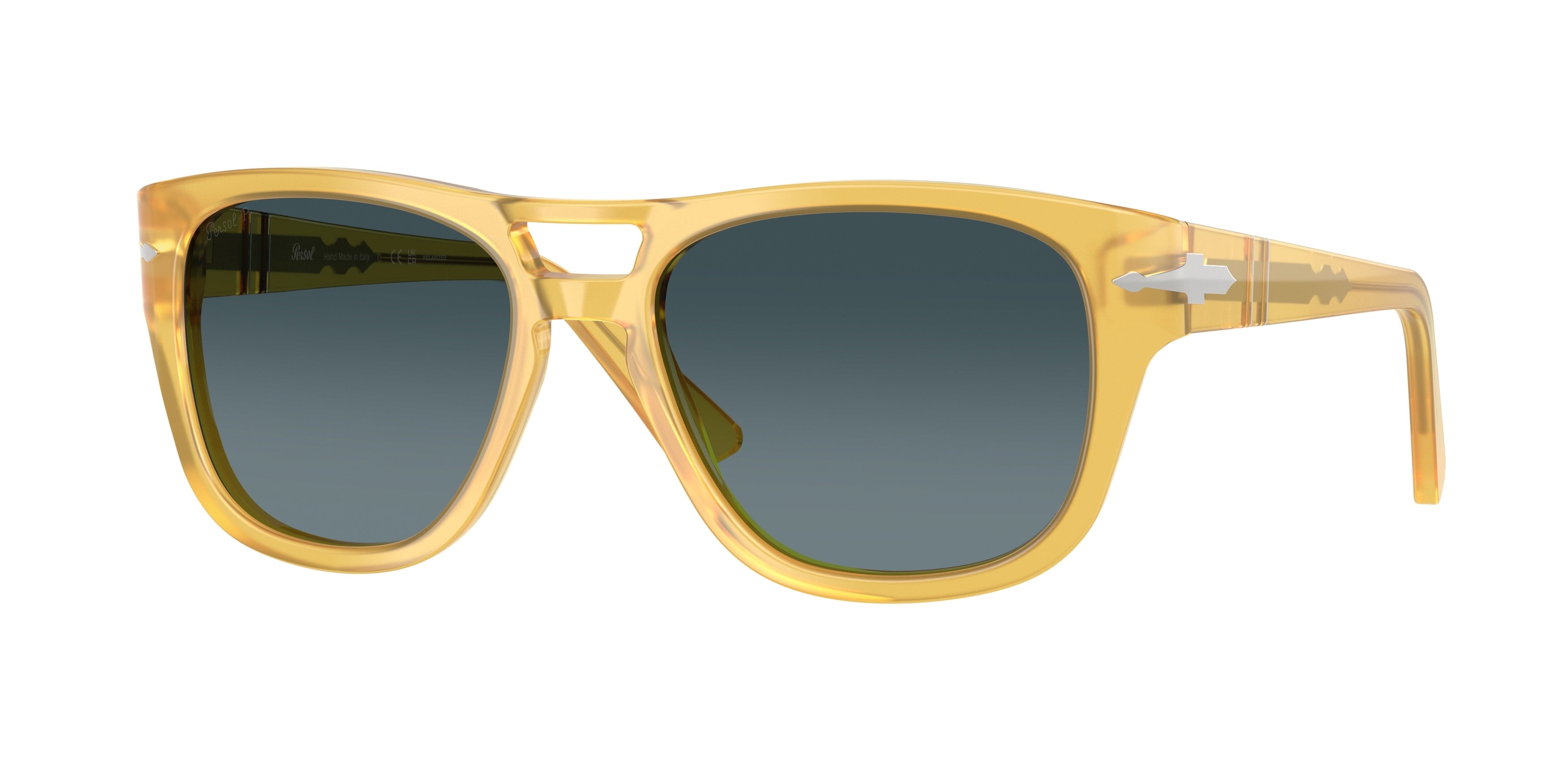 Persol PO3366S Square Sunglasses  204/S3-Miele 58-145-18 - Color Map Yellow