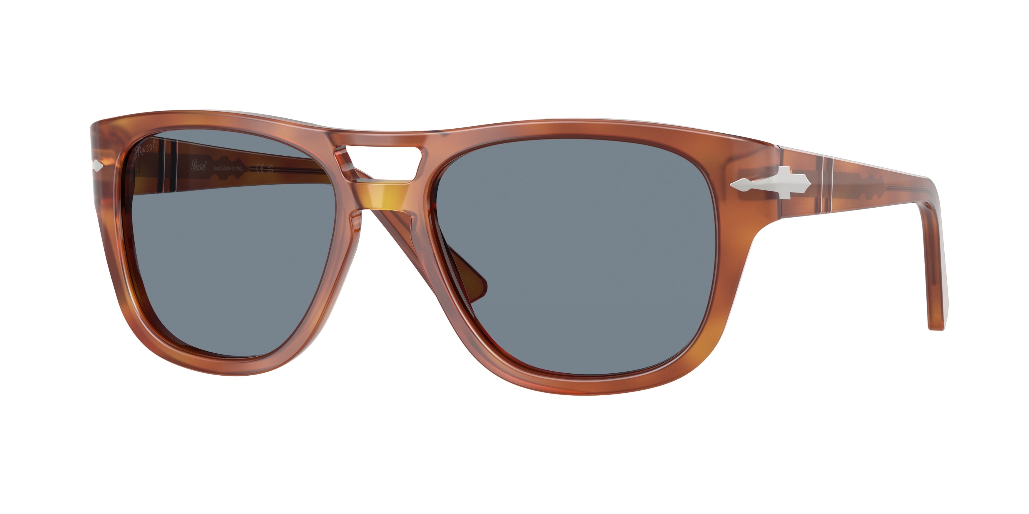 Persol PO3366S Square Sunglasses  96/56-Terra Di Siena 58-145-18 - Color Map Brown